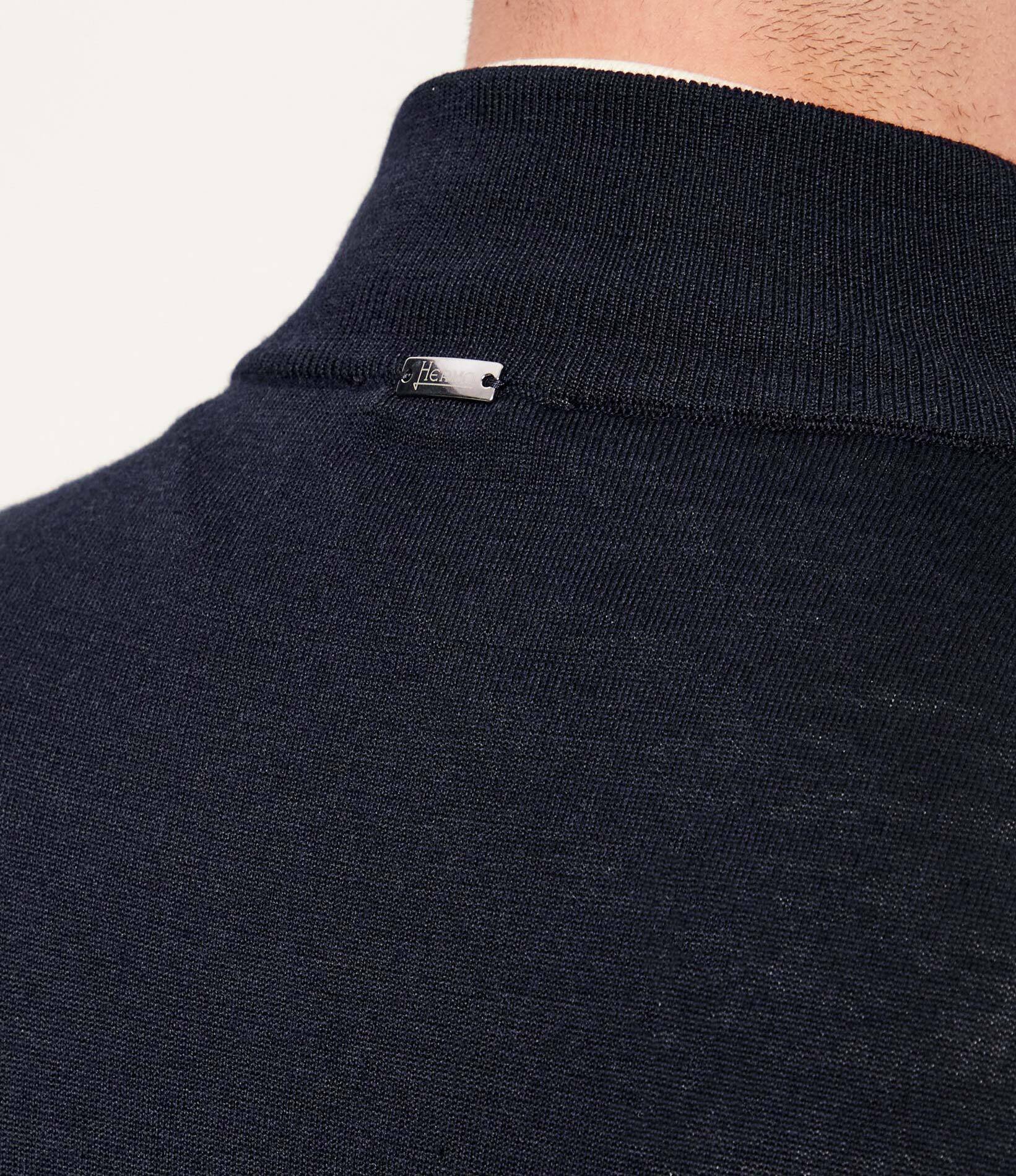 Herno De puf de lână geacă | Slim Fit cu adaos de mătase