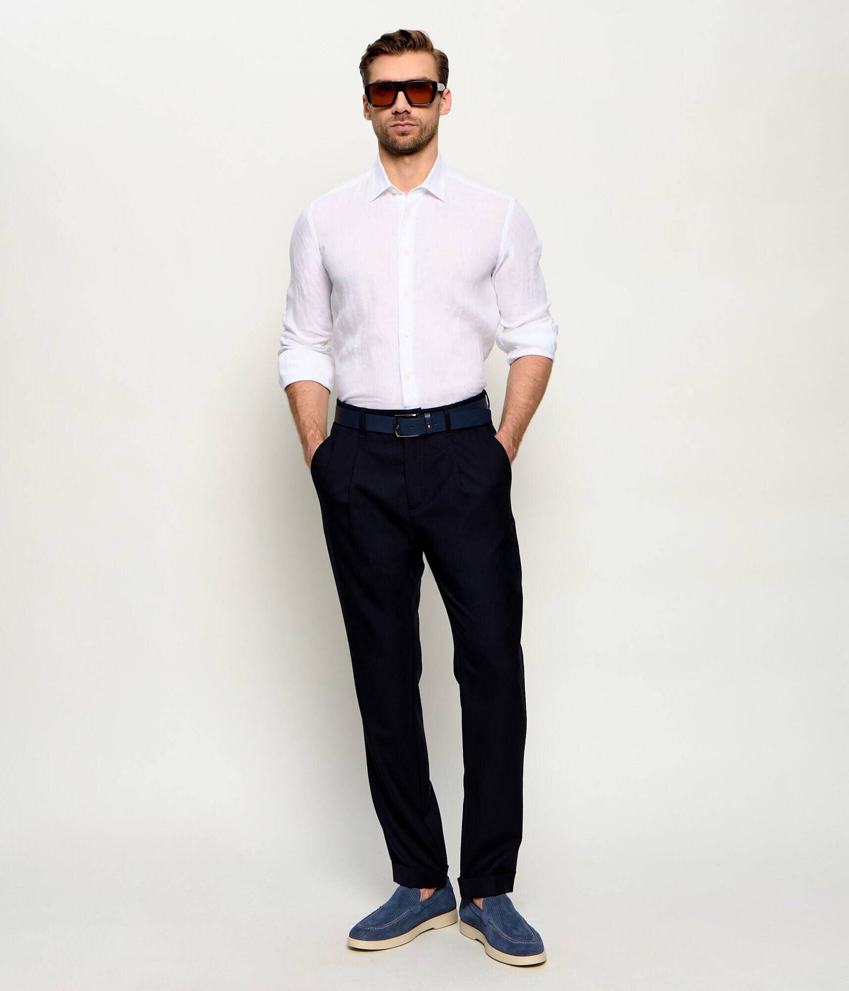 Herno Pantaloni | regular fit cu adaos de lână