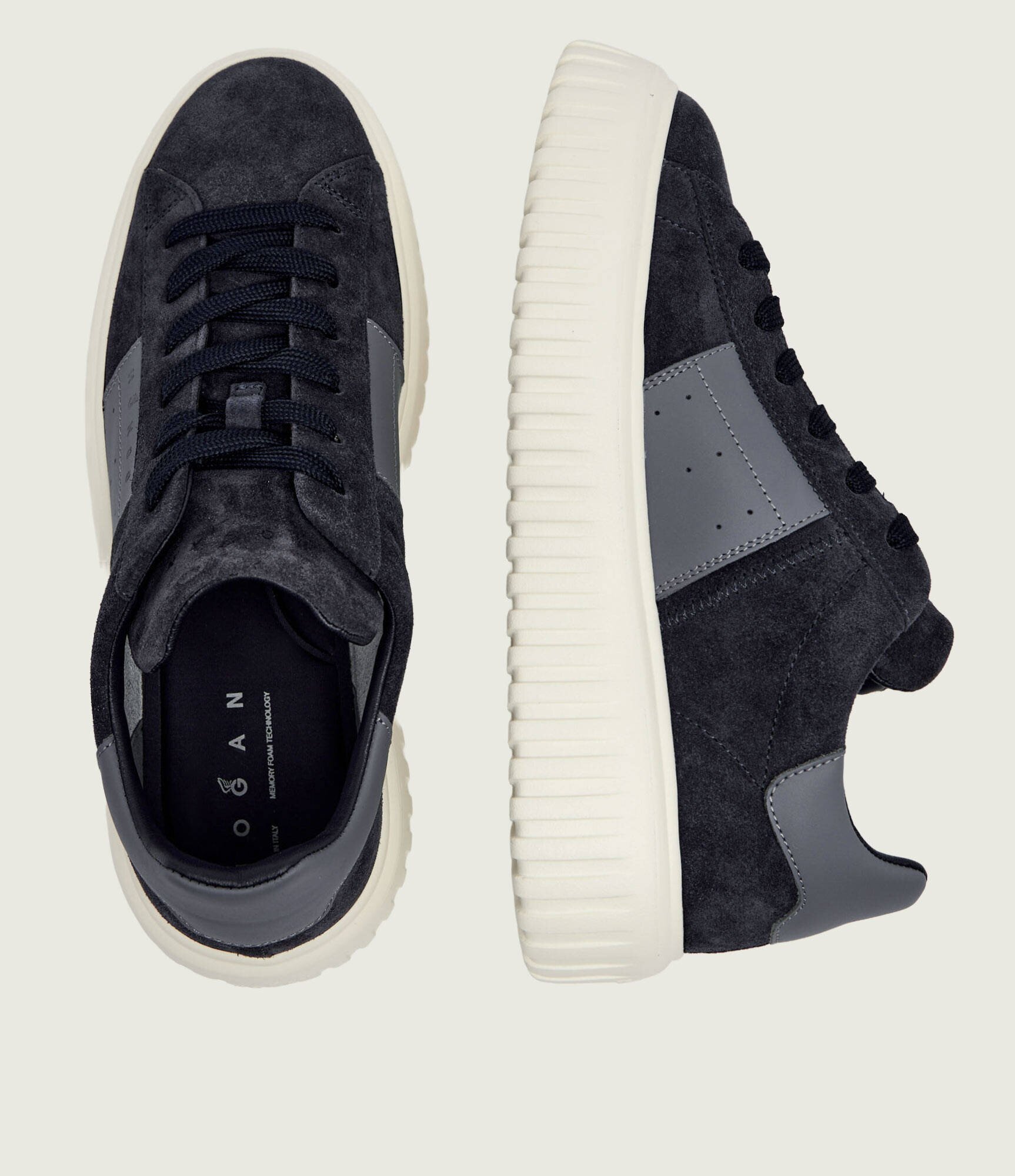 Hogan Sneakers H-STRIPES | piele întoarsă