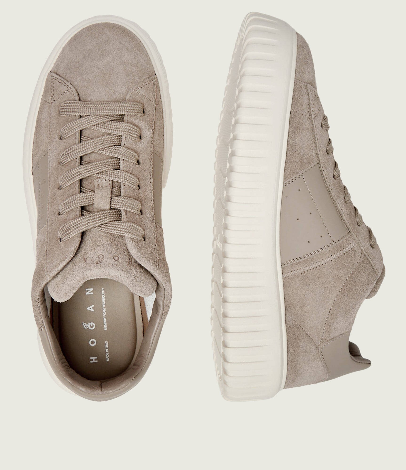 Hogan Sneakers H-STRIPES | piele întoarsă