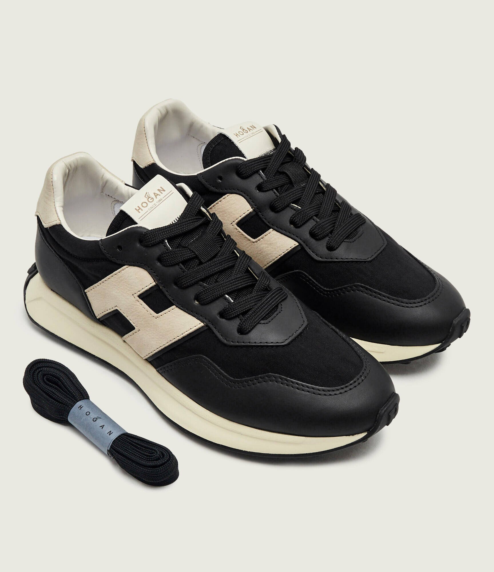 Hogan Teniși din piele H601 Allacciata H Patch