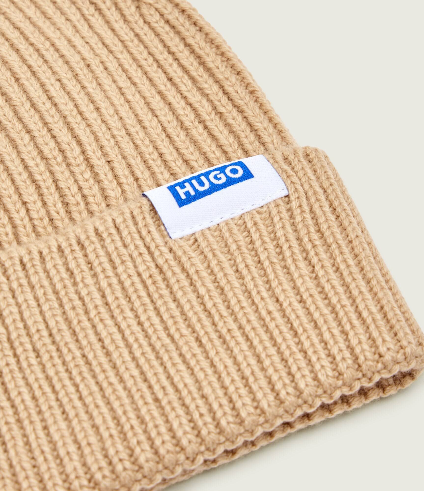 HUGO Blue Căciulă Xiav cu adaos de lână