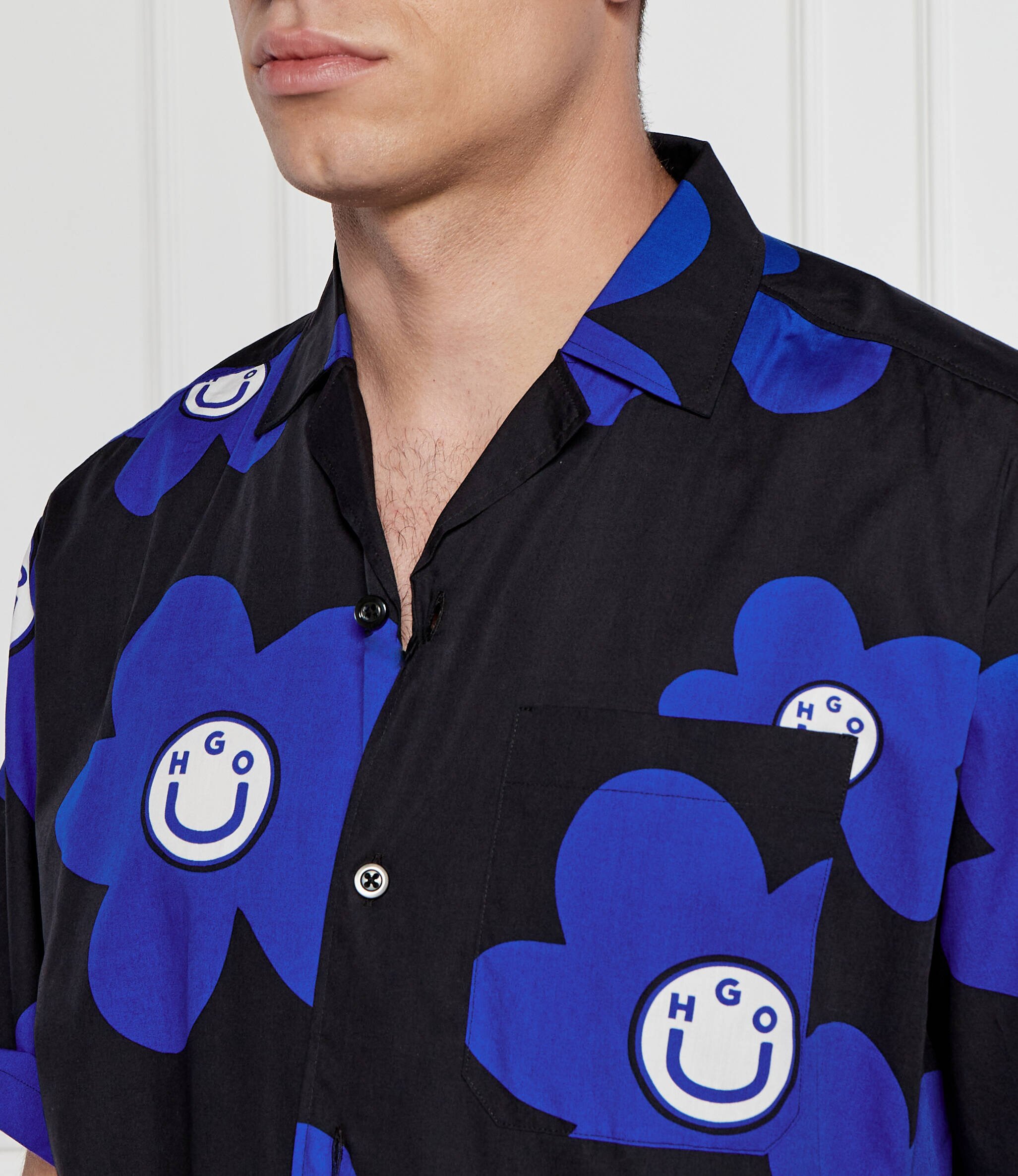 HUGO Blue Cămașă Eligino | Oversize fit
