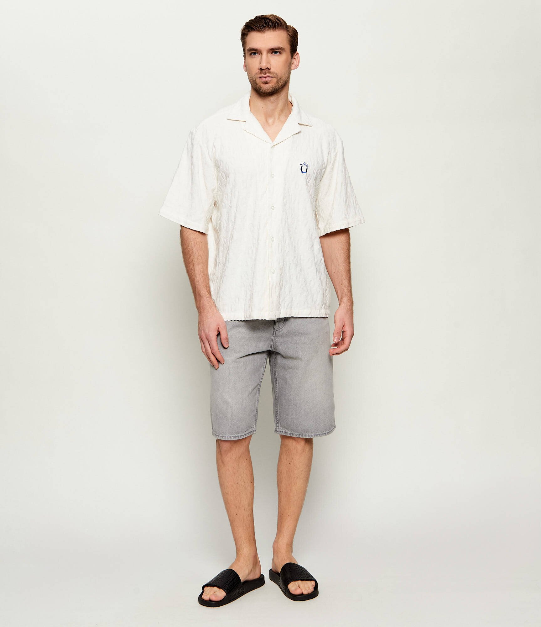 HUGO Blue Cămașă Eligino | Relaxed fit frotir