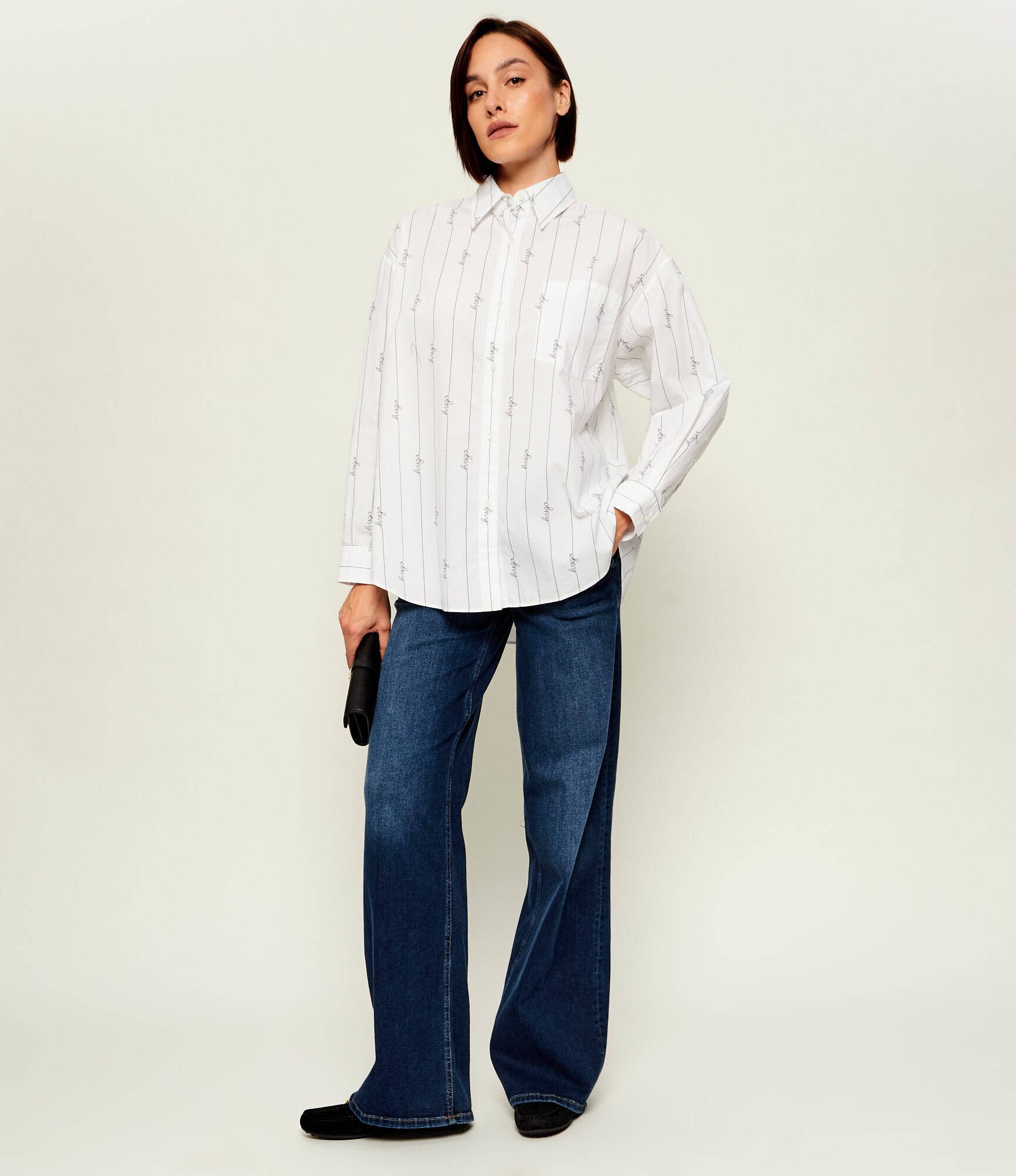 HUGO Blue Cămașă Elisana_B | Oversize fit