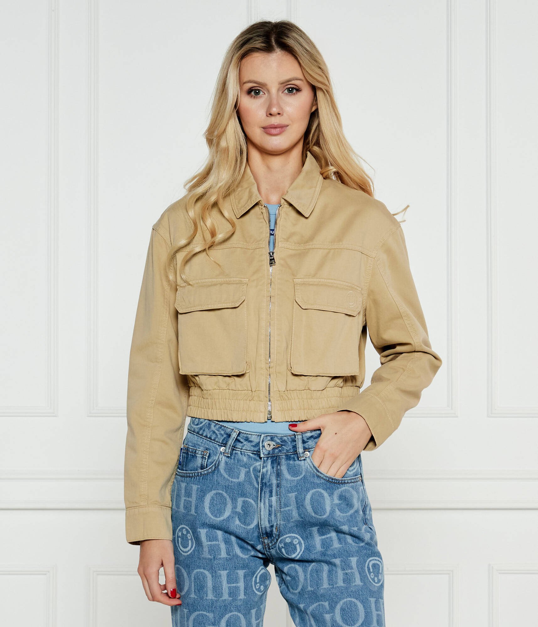 HUGO Blue Geacă Adana-1-D_B | Cropped Fit