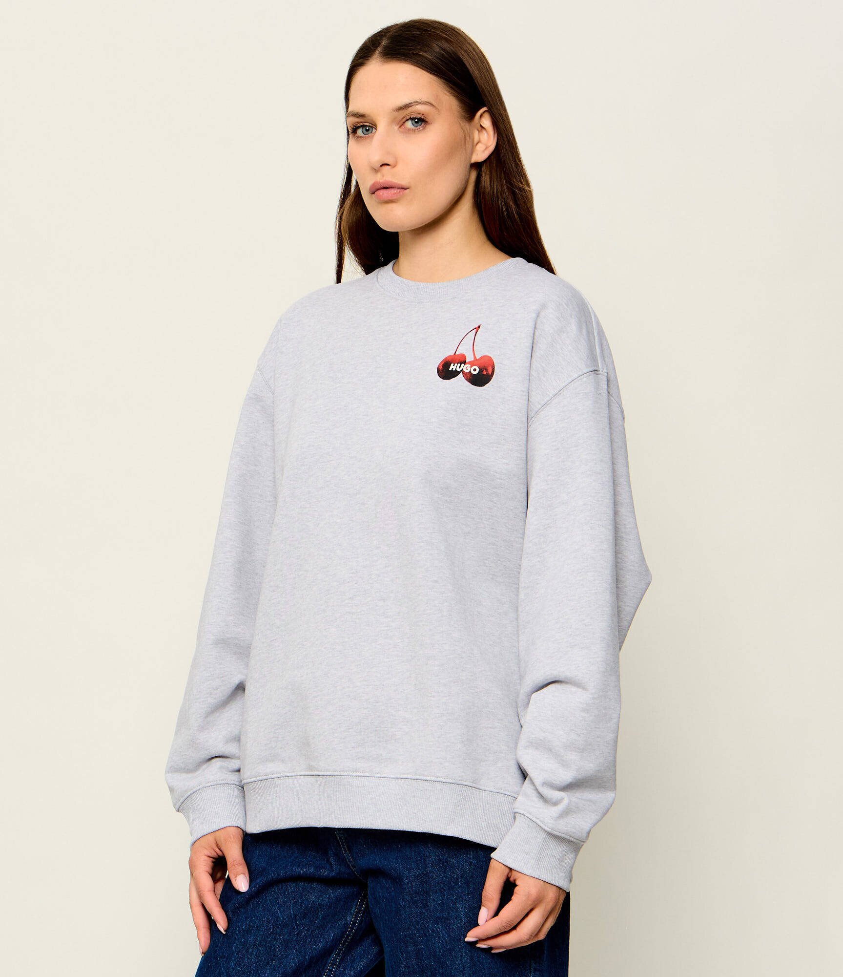HUGO Blue Hanorac Classic Crew_B_4 | Relaxed fit