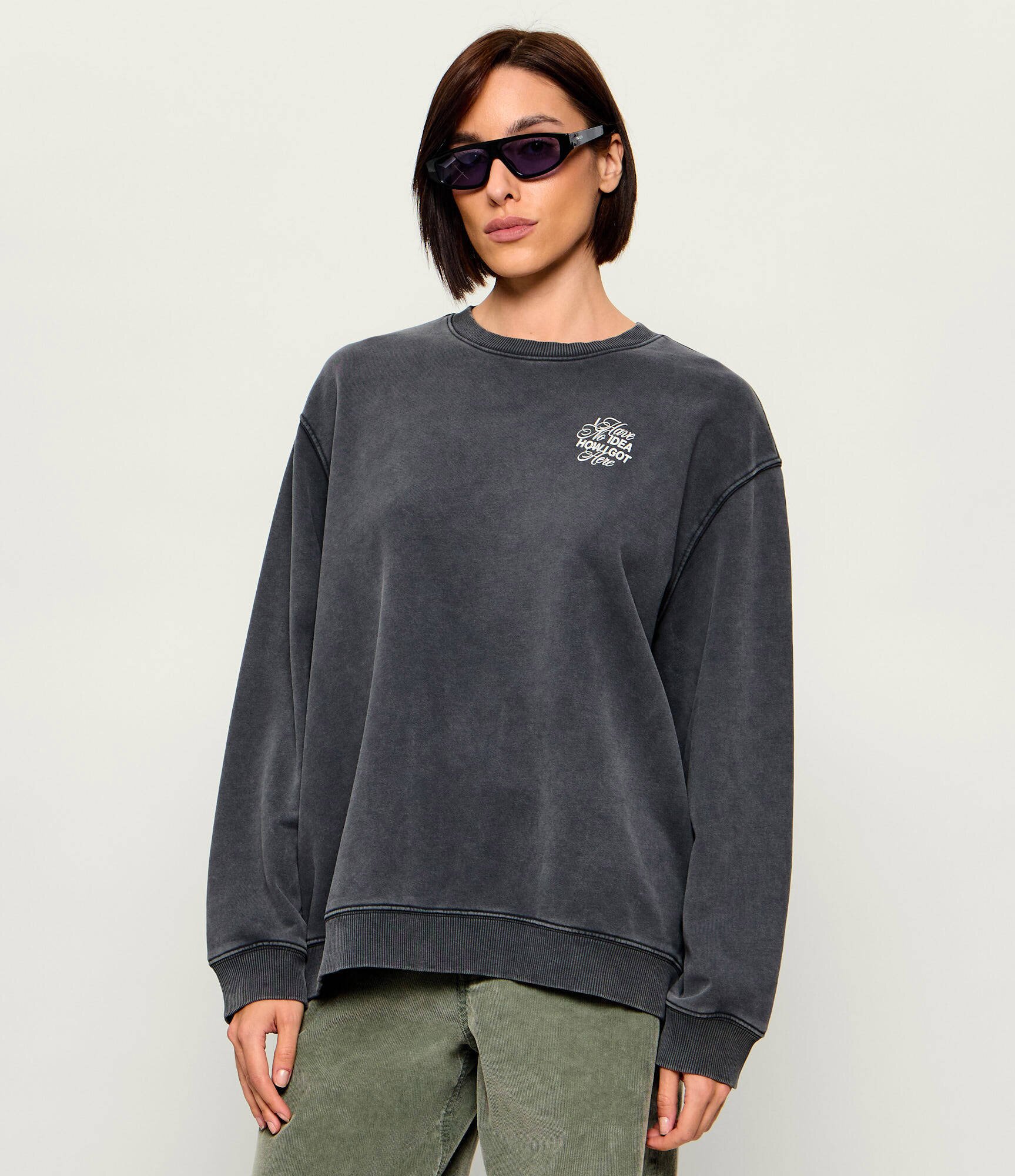 HUGO Blue Hanorac Classic Crew_B_6 | Oversize fit