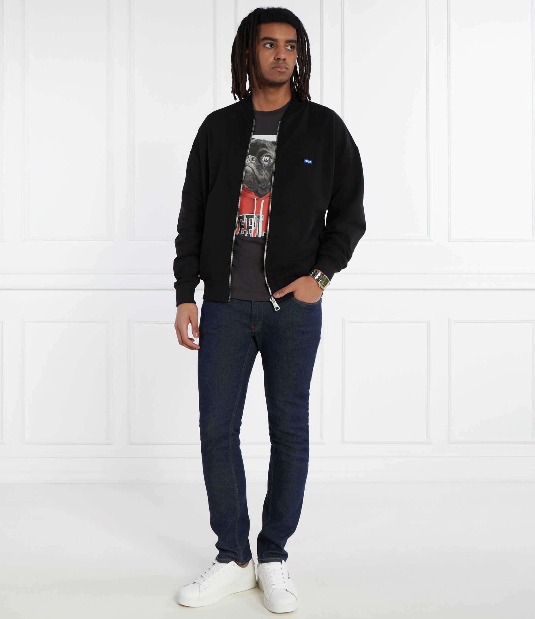 HUGO Blue Hanorac Narane | Loose fit