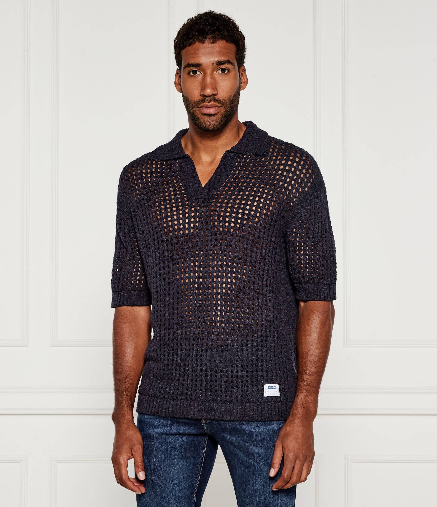 HUGO Blue Polo Strallo | Loose fit