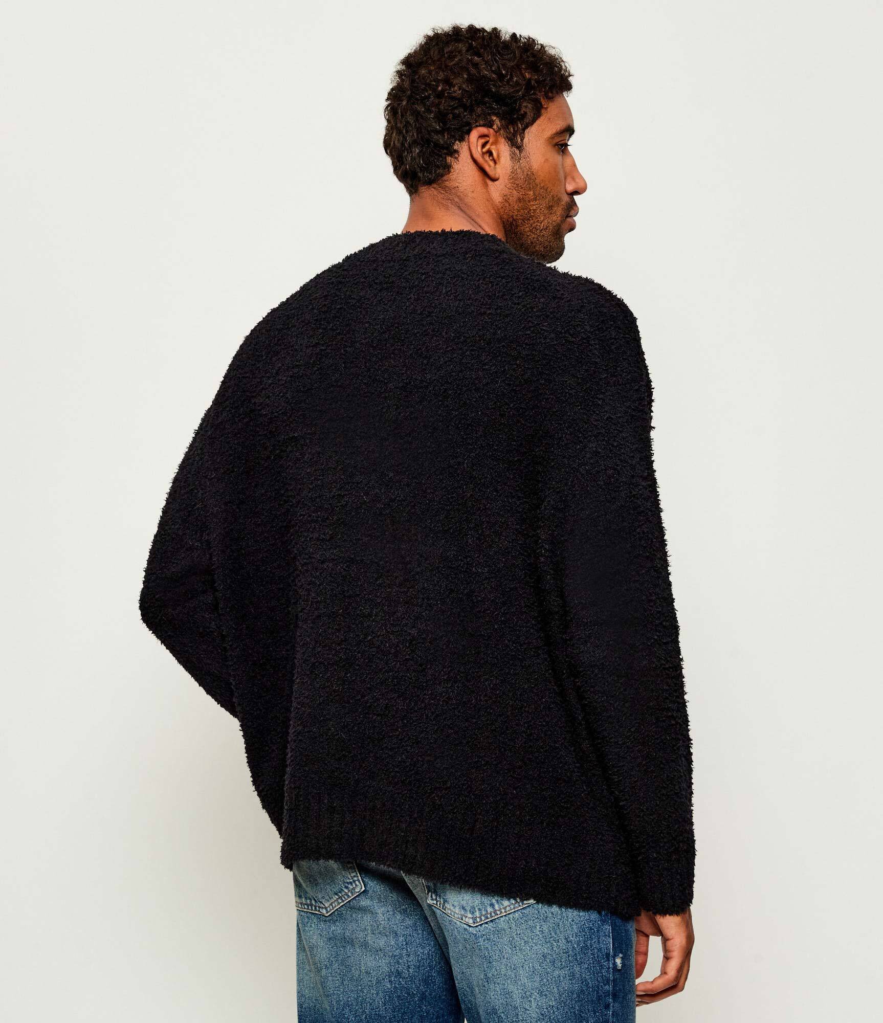HUGO Blue Pulover Sanou | Relaxed fit cu adaos de lână