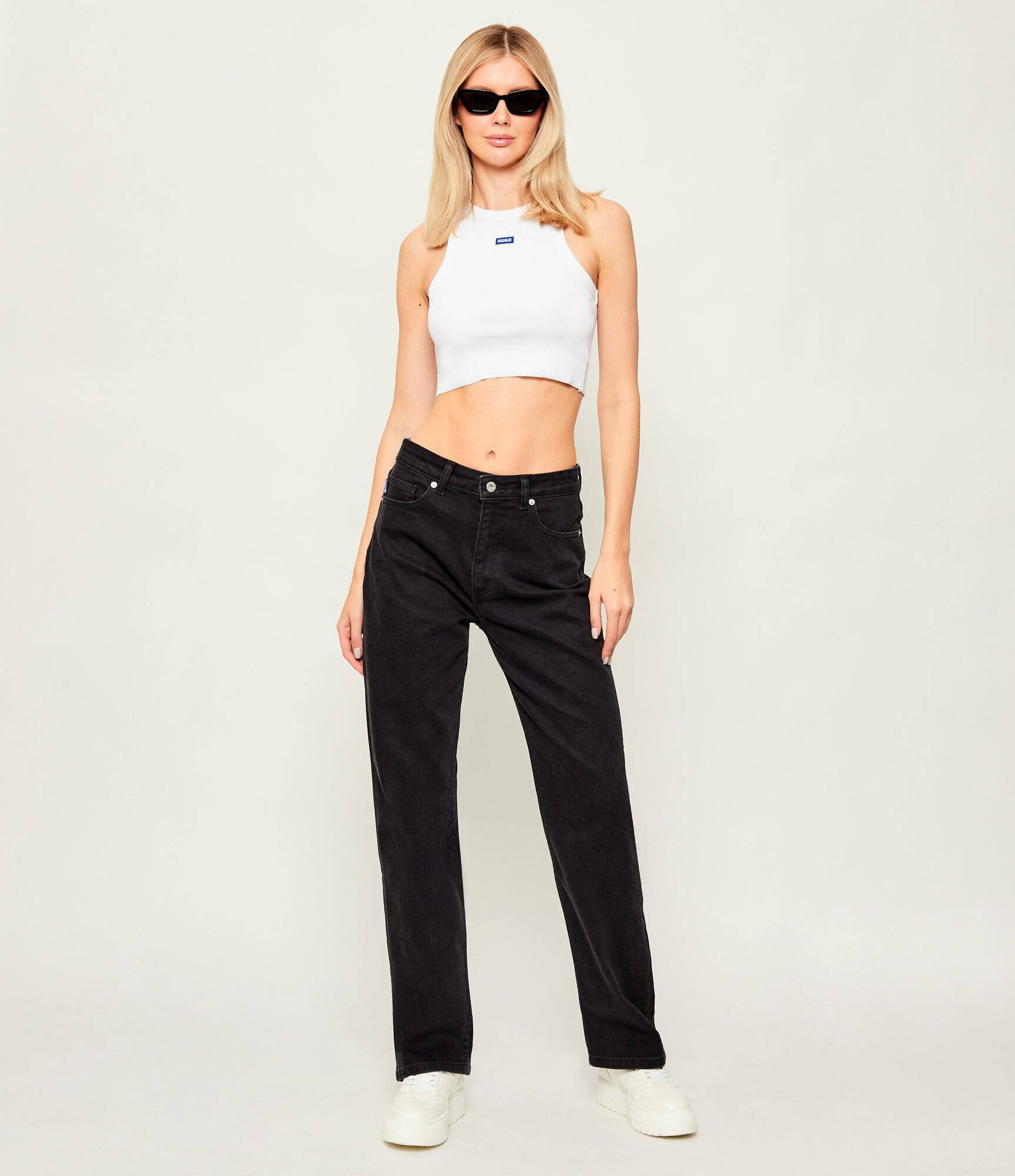 HUGO Blue Top Baby | Cropped Fit