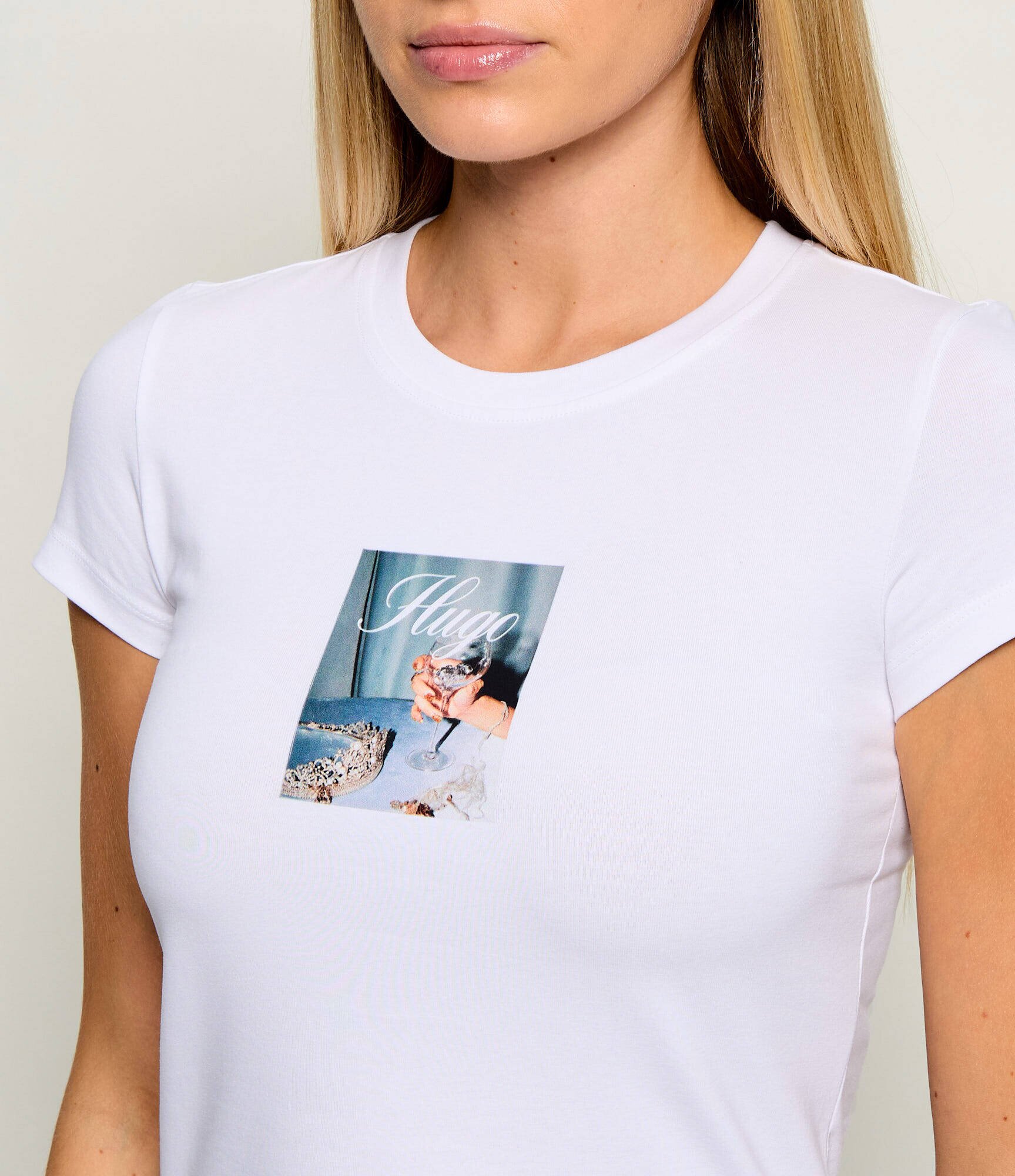 HUGO Blue Tricou 90's | Slim Fit