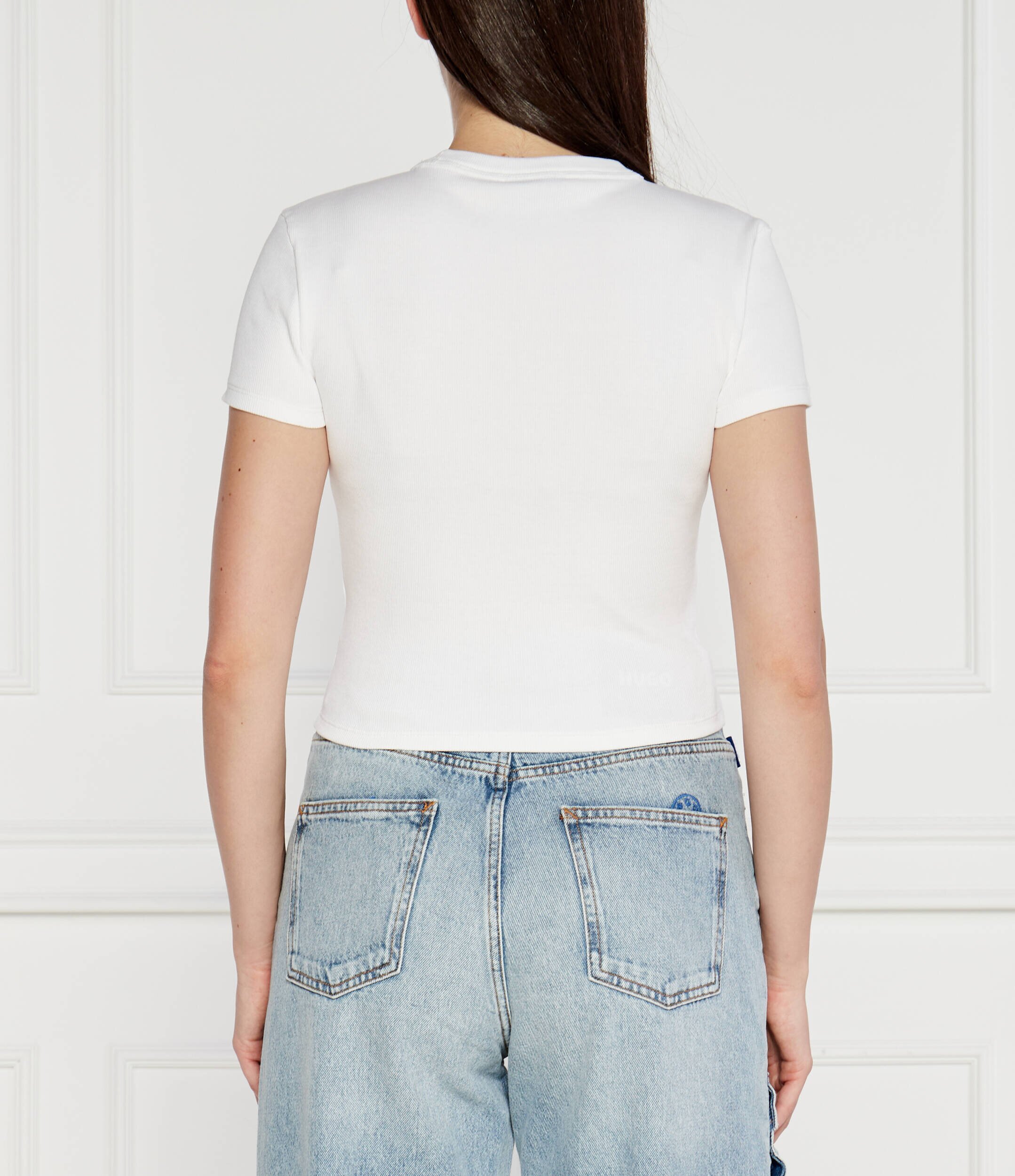 HUGO Blue Tricou Baby Tee_B | Slim Fit