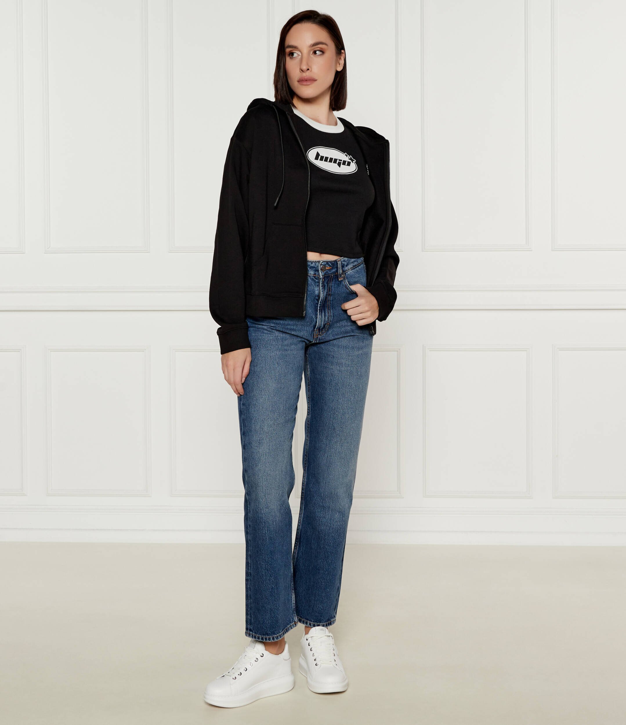 HUGO Blue Tricou Dalia_B | Cropped Fit