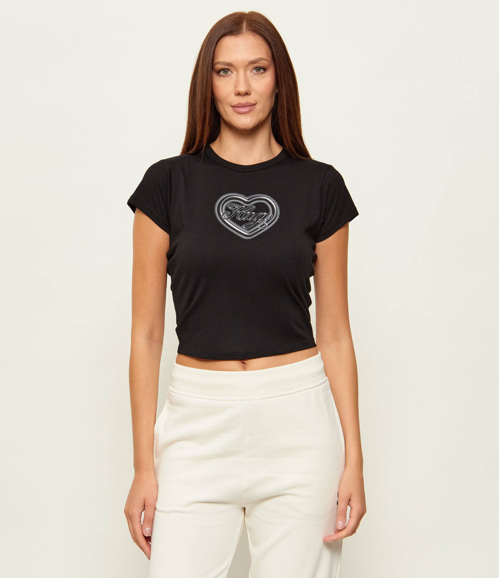HUGO Blue Tricou Dichroma_B | Cropped Fit