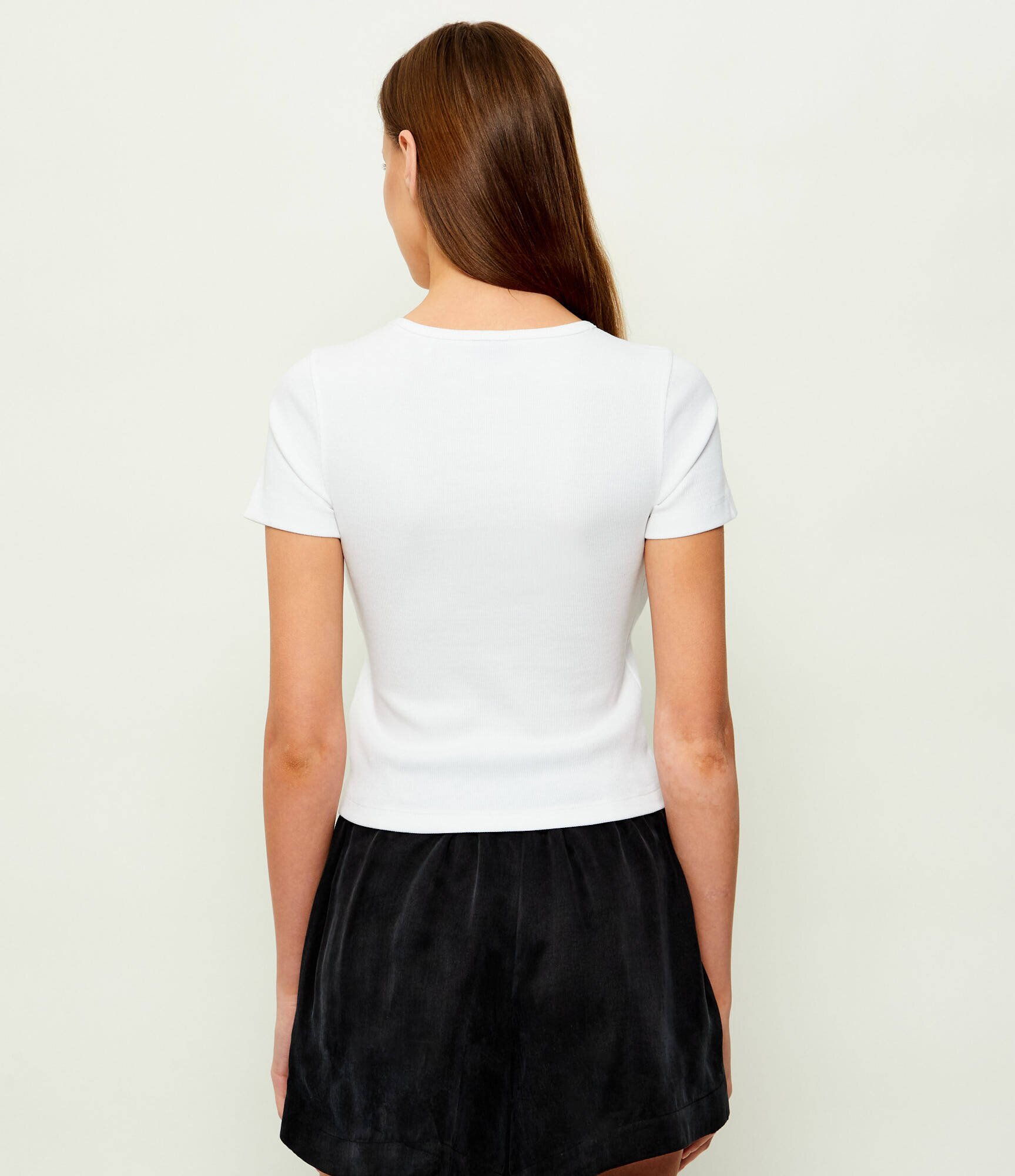 HUGO Blue Tricou Diheart_B | Cropped Fit