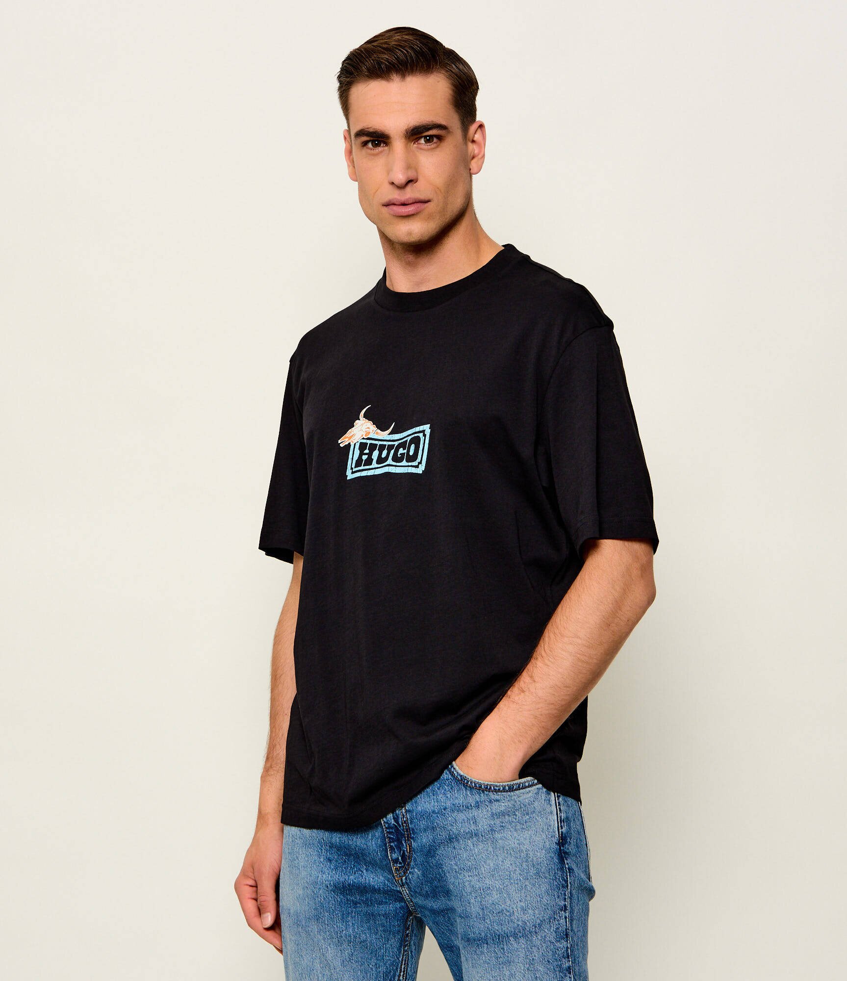 HUGO Blue Tricou Nadero | regular fit