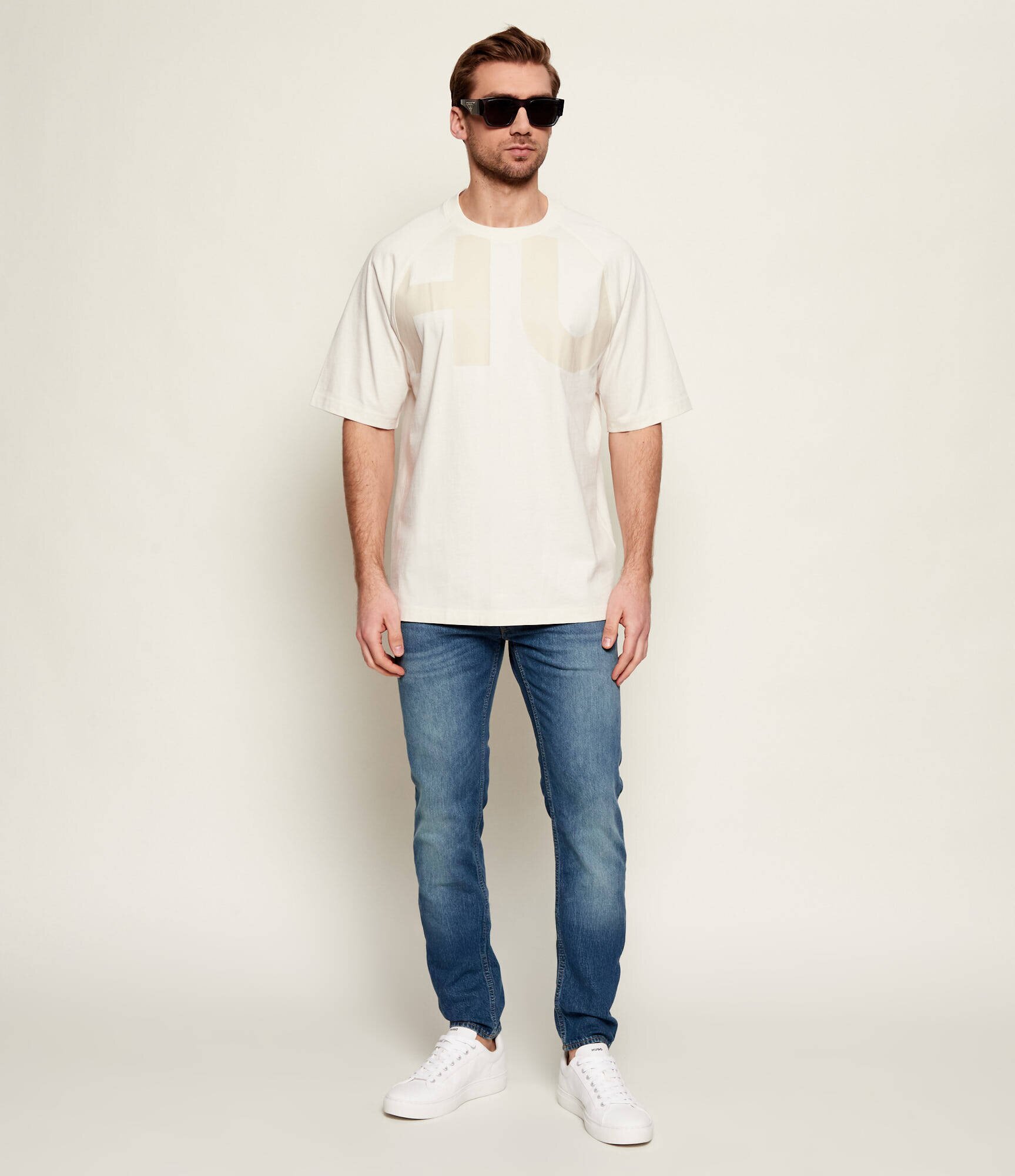 HUGO Blue Tricou Nalftee | Loose fit