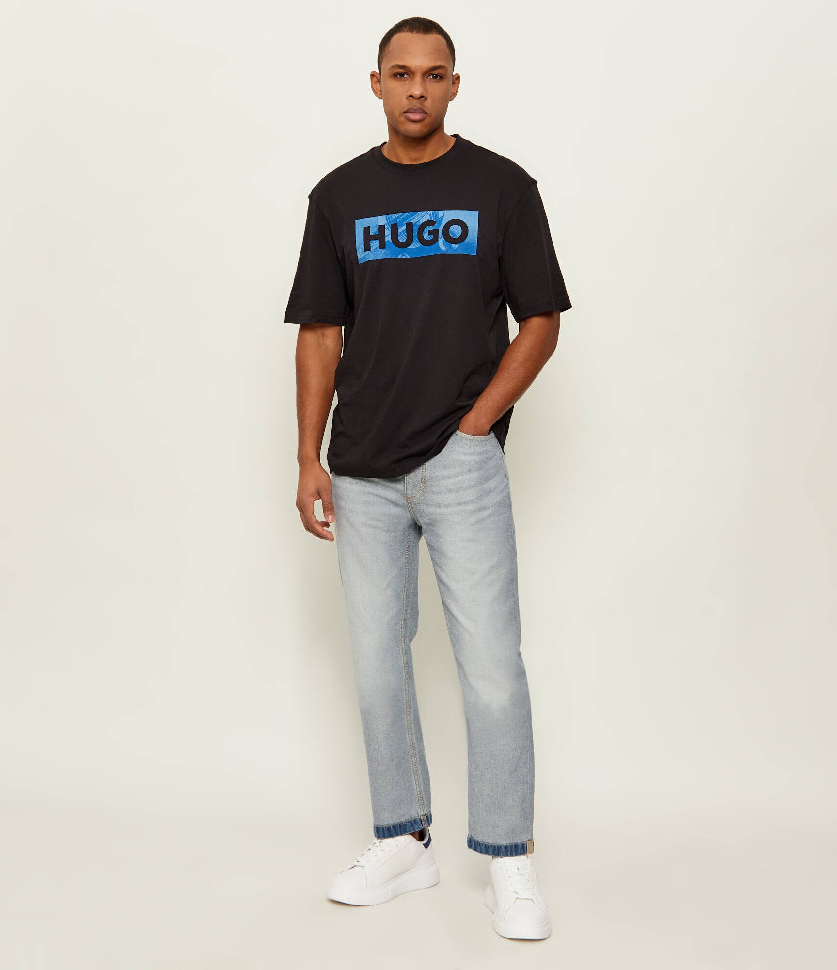 HUGO Blue Tricou Nalien | regular fit