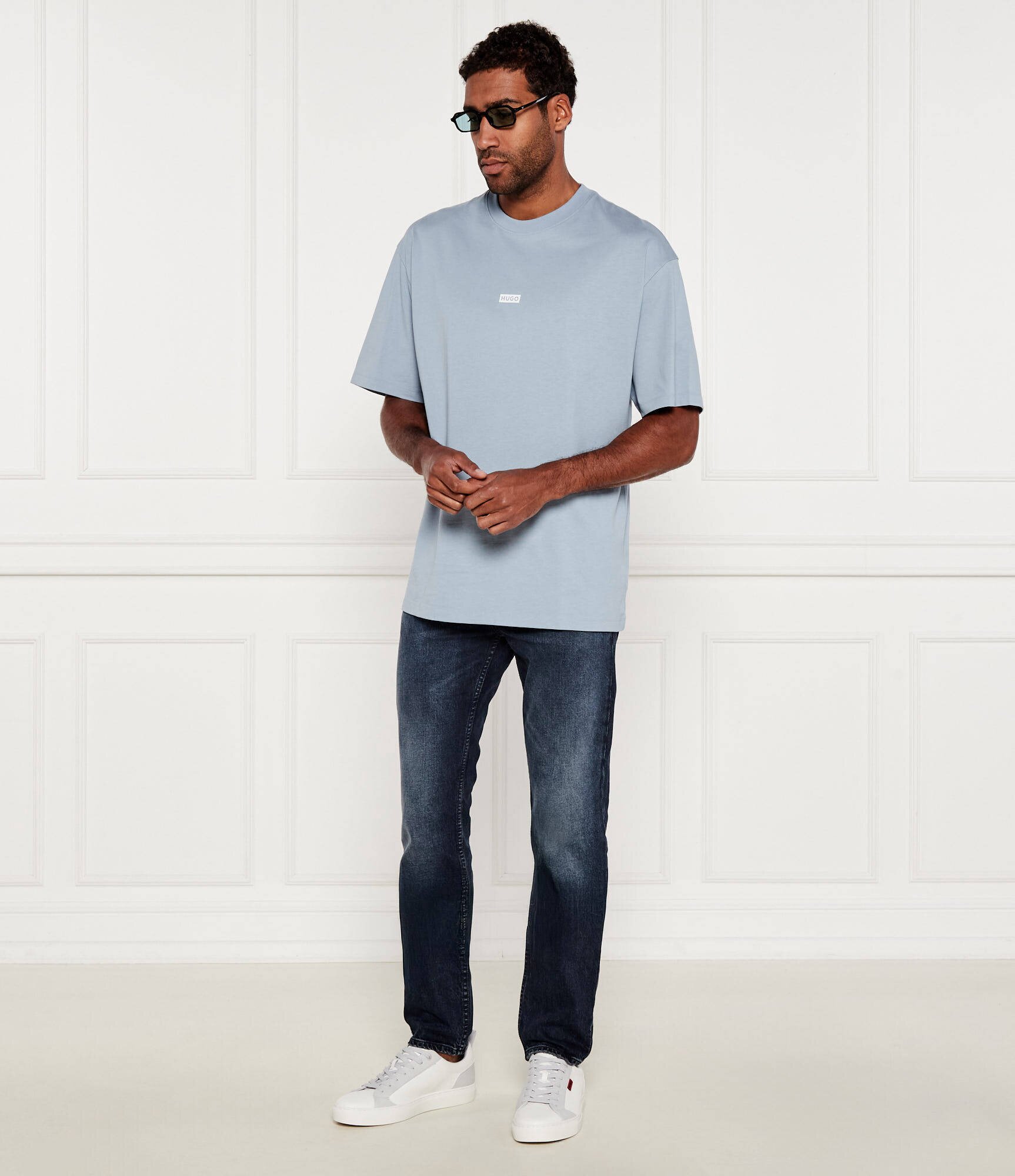HUGO Blue Tricou Nalono | Relaxed fit