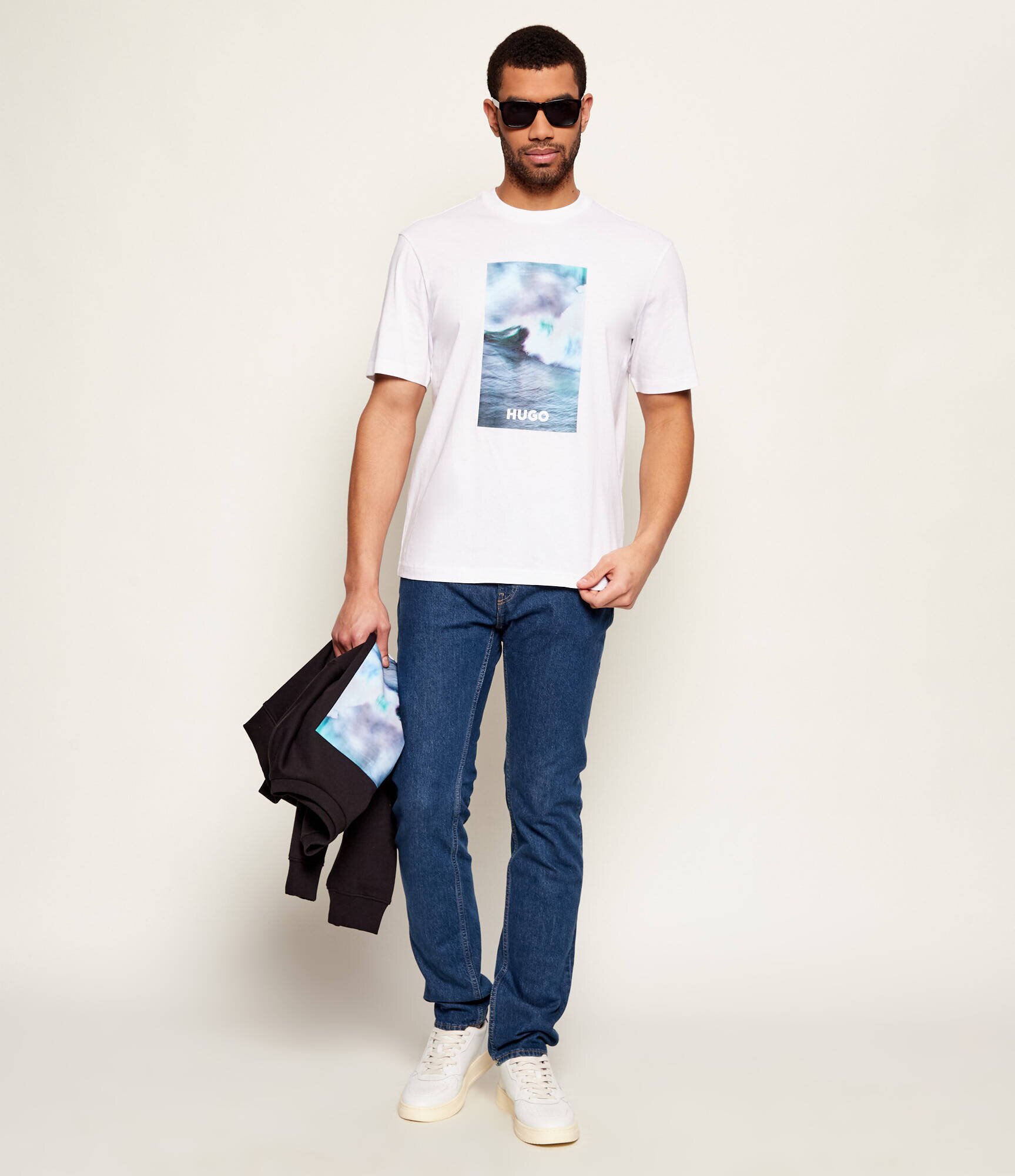 HUGO Blue Tricou Nalotrix | regular fit