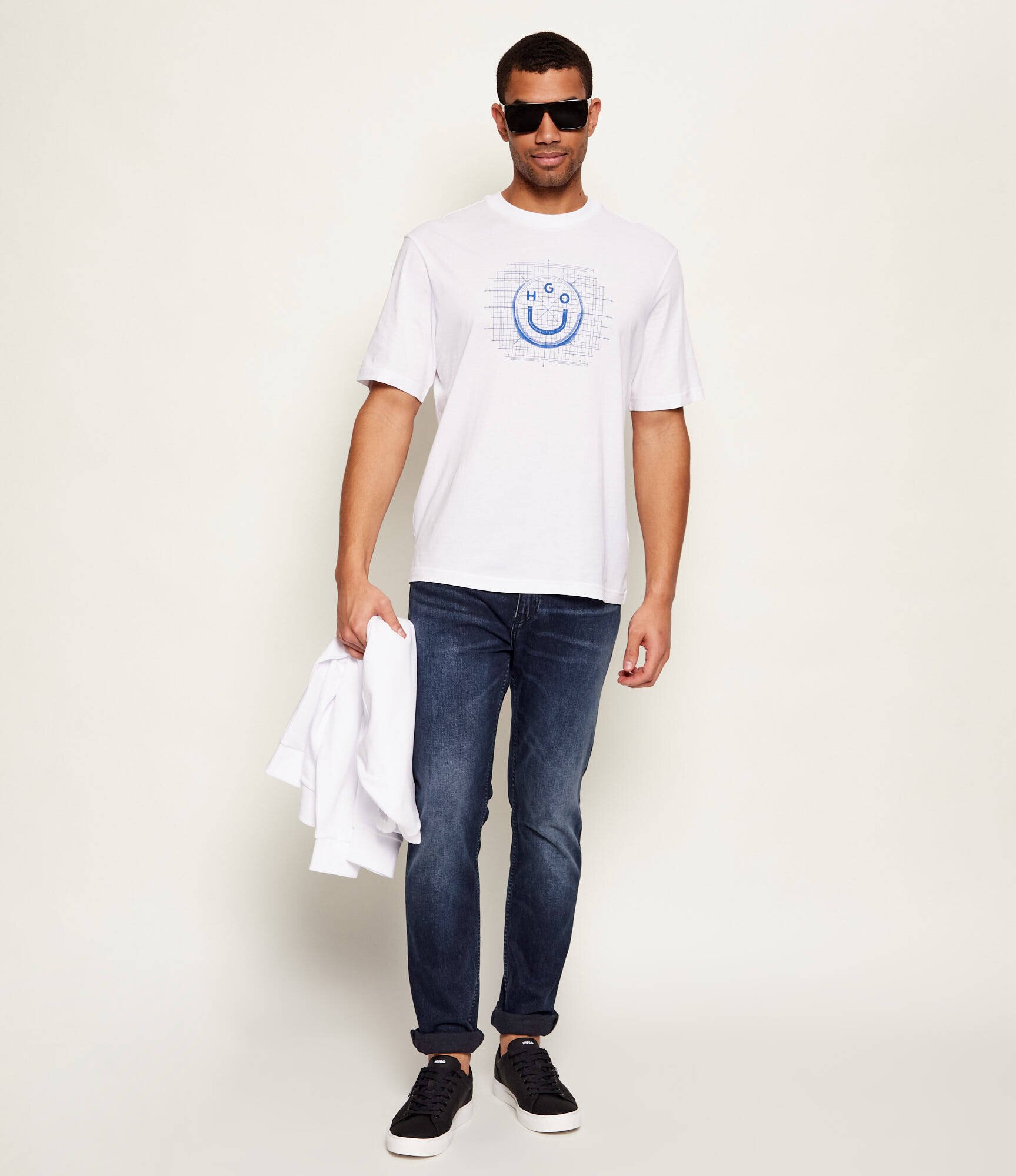 HUGO Blue Tricou Namerix | regular fit