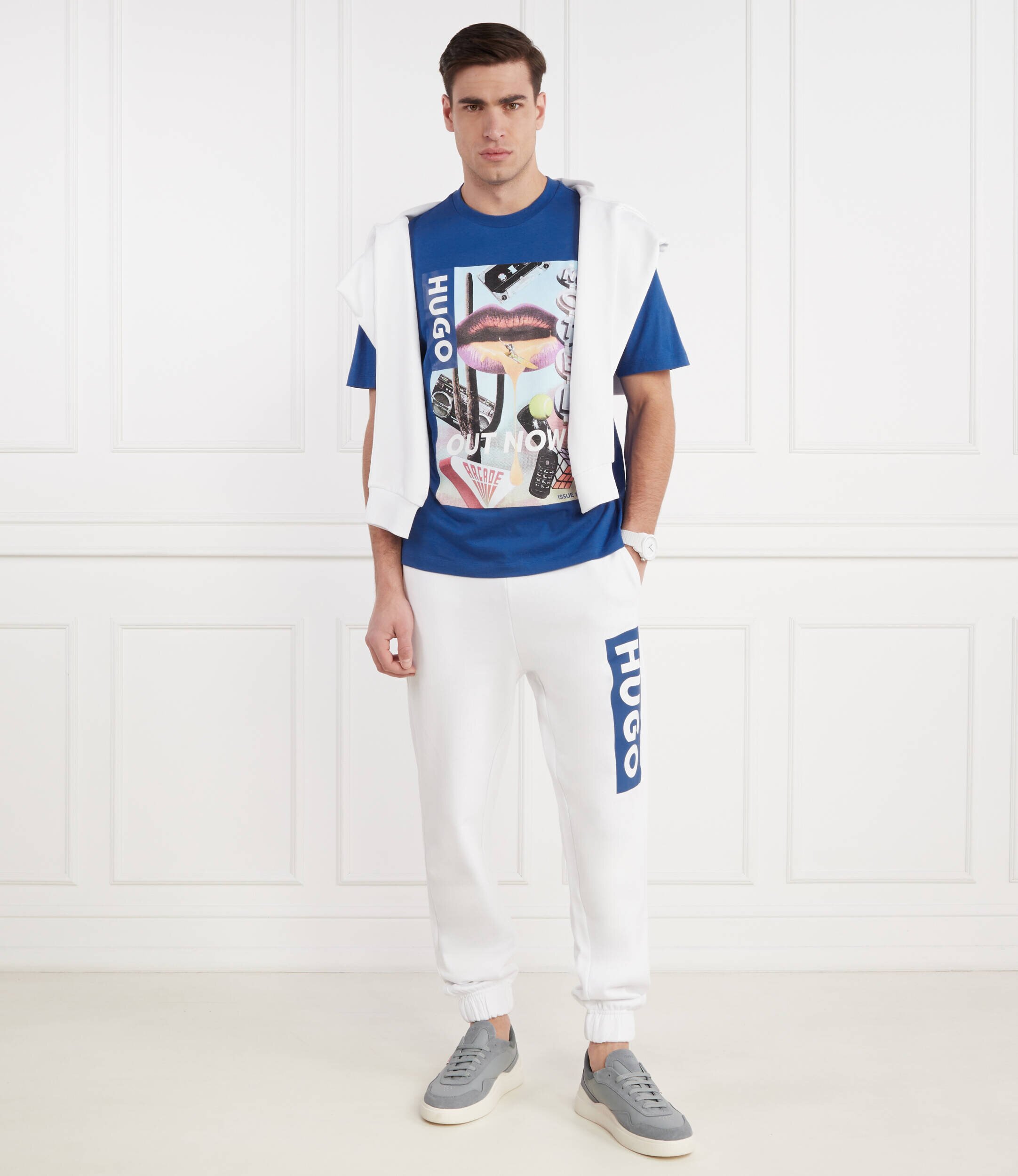 HUGO Blue Tricou Narcado | Regular Fit