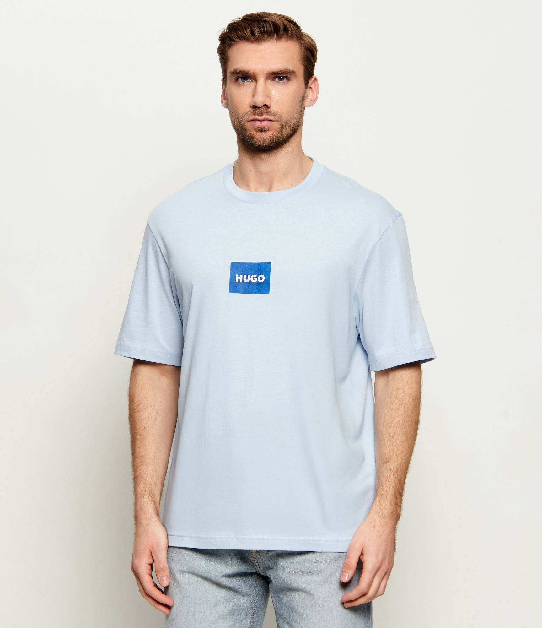 HUGO Blue Tricou Nayonix | regular fit