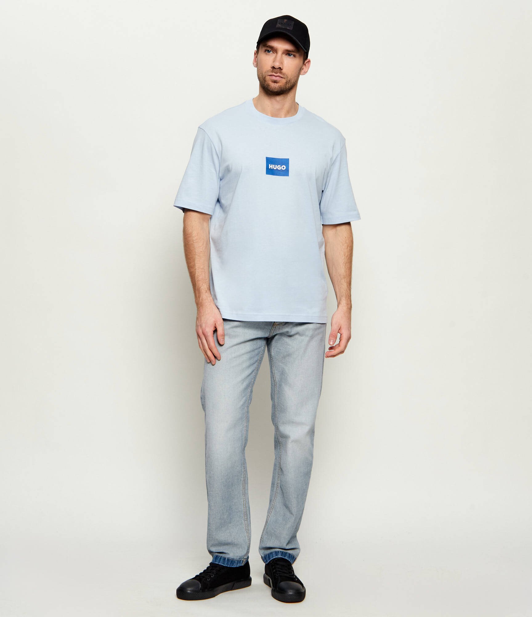 HUGO Blue Tricou Nayonix | regular fit