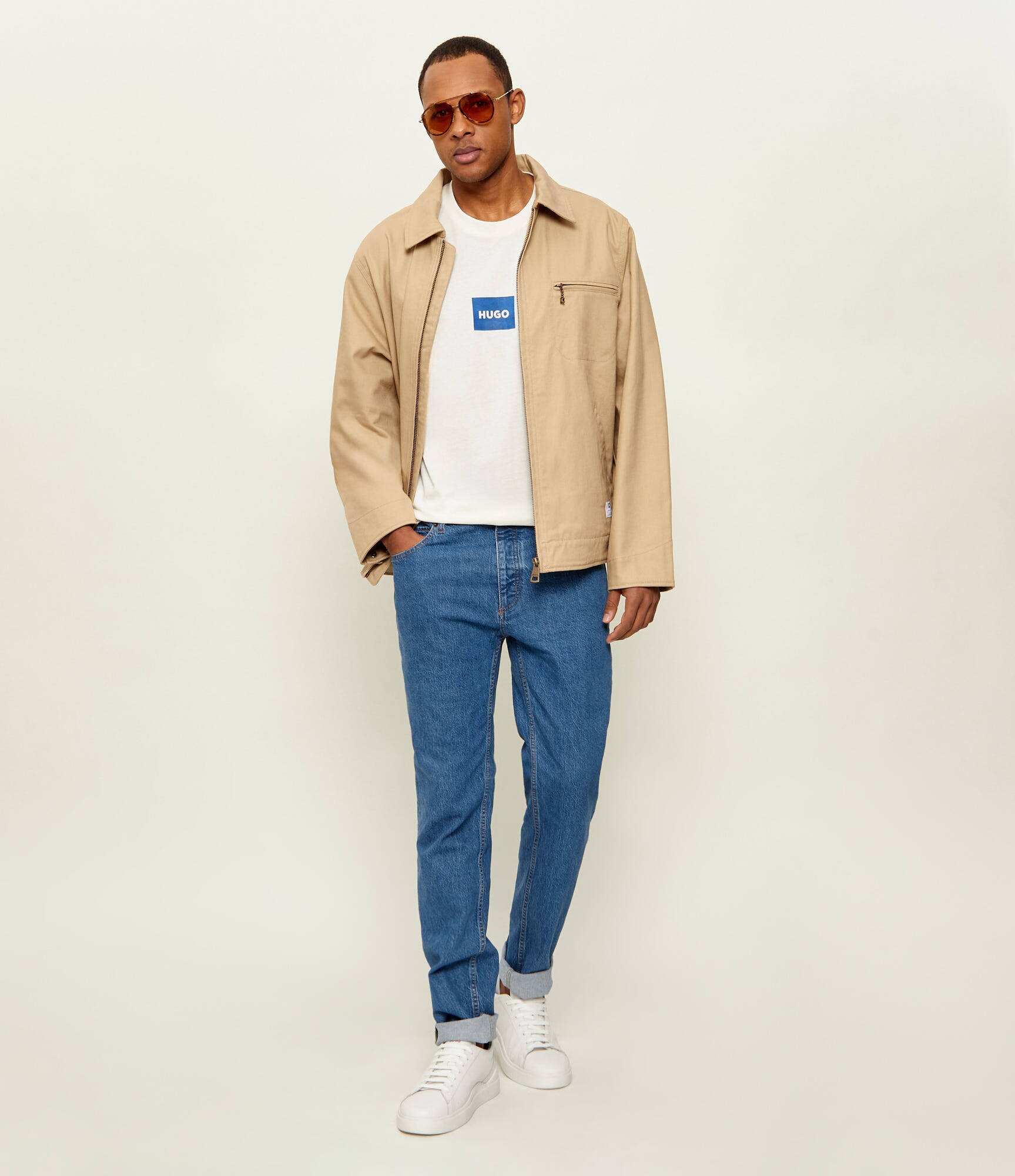 HUGO Blue Tricou Nayonix | regular fit