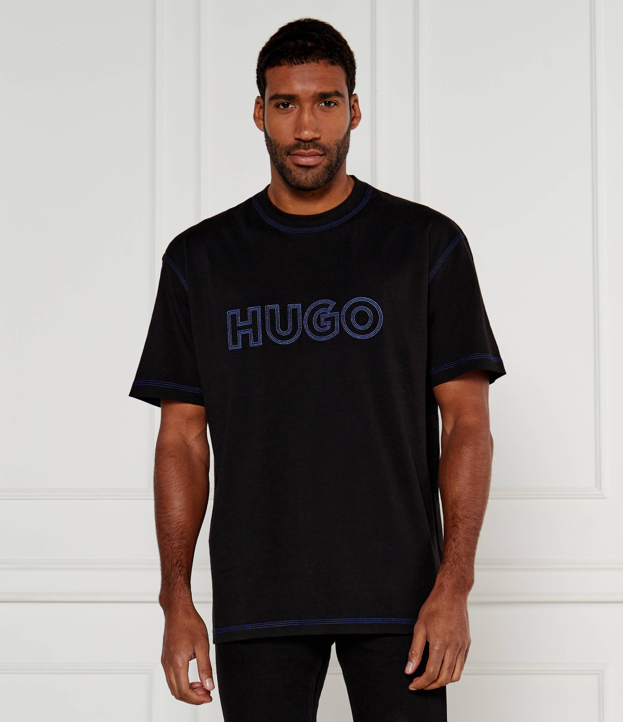 HUGO Blue Tricou Nitlogo | Relaxed fit