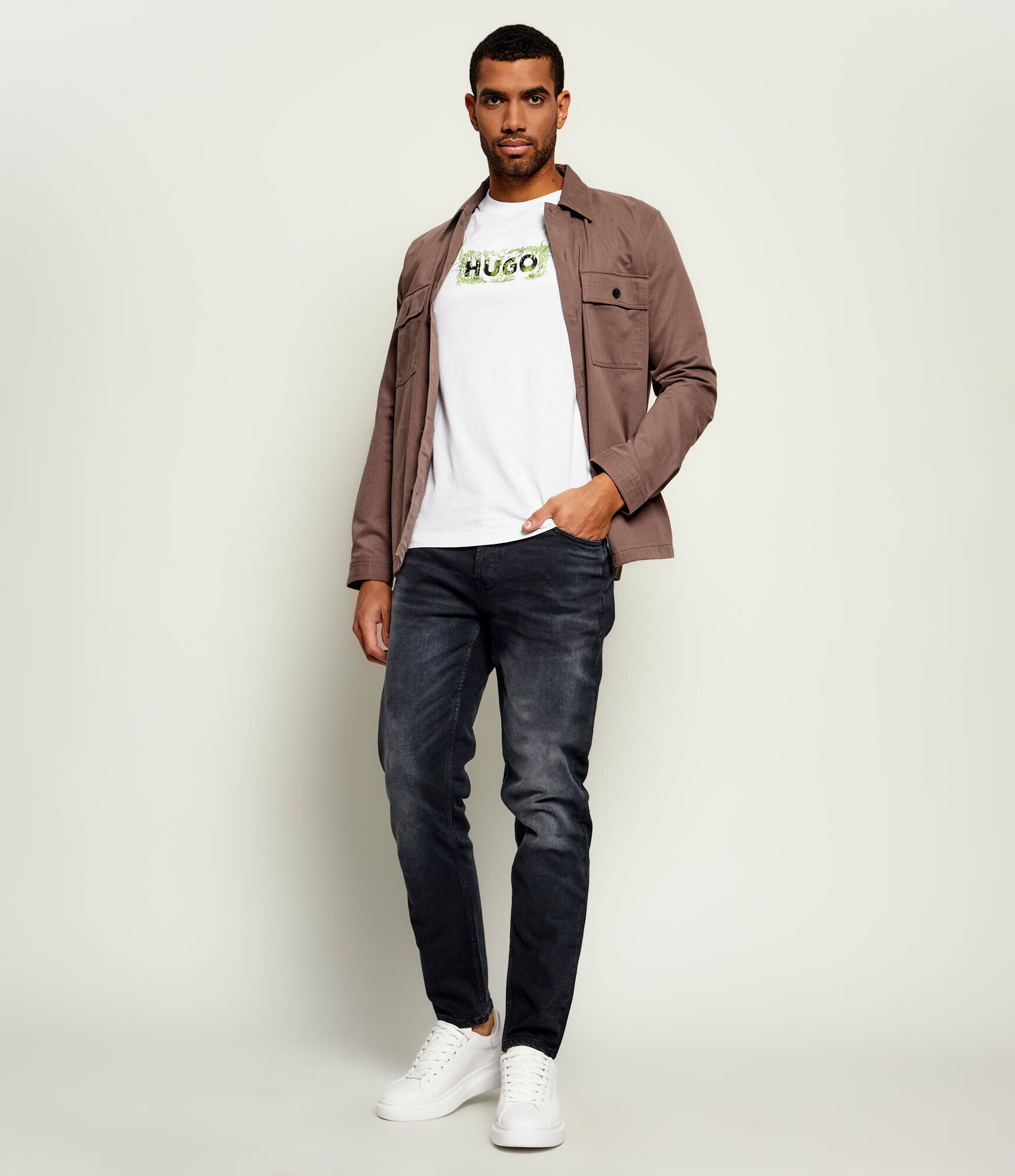 HUGO Blue Tricou Niviotee | regular fit