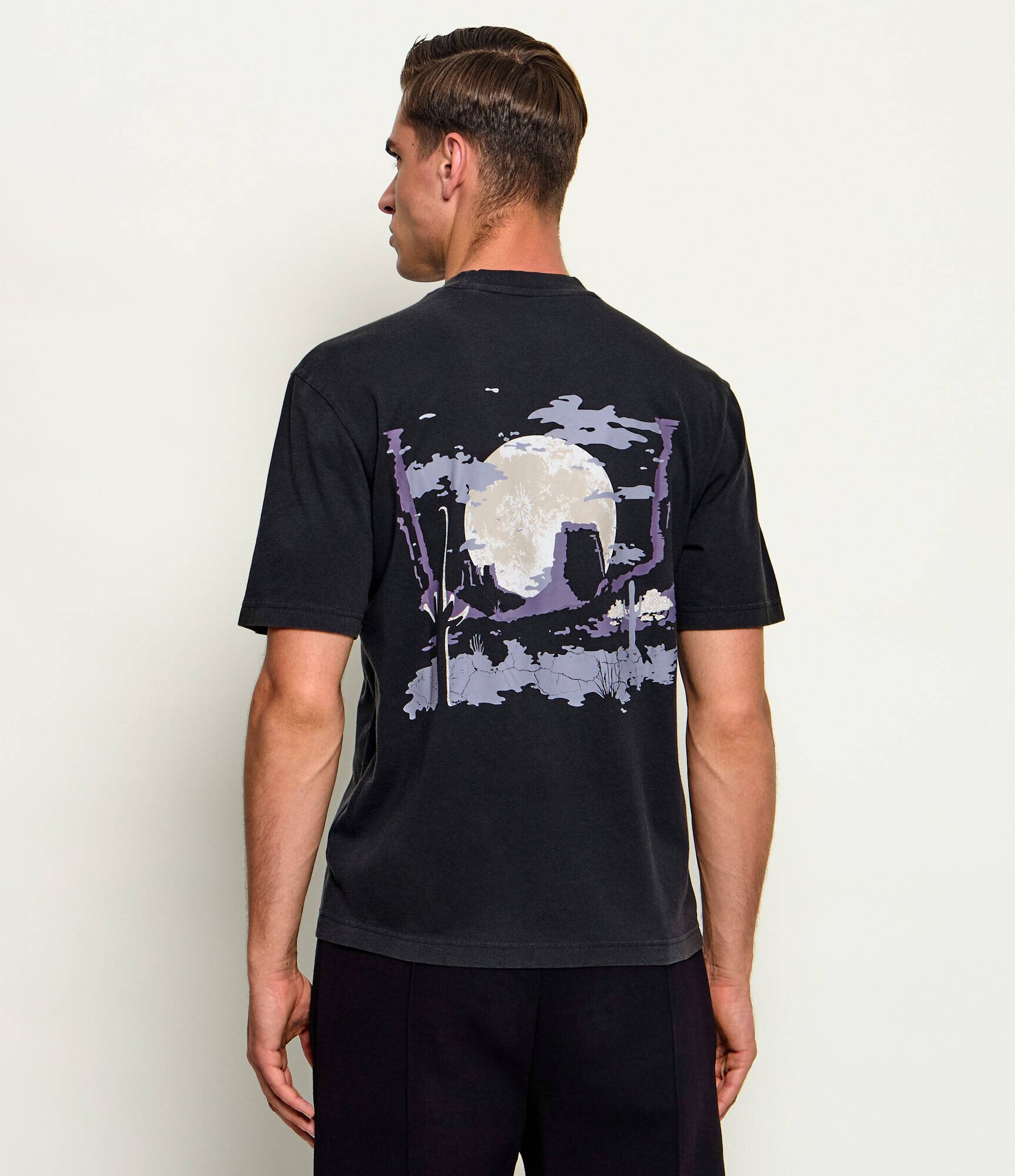 HUGO Blue Tricou Noxwash | regular fit