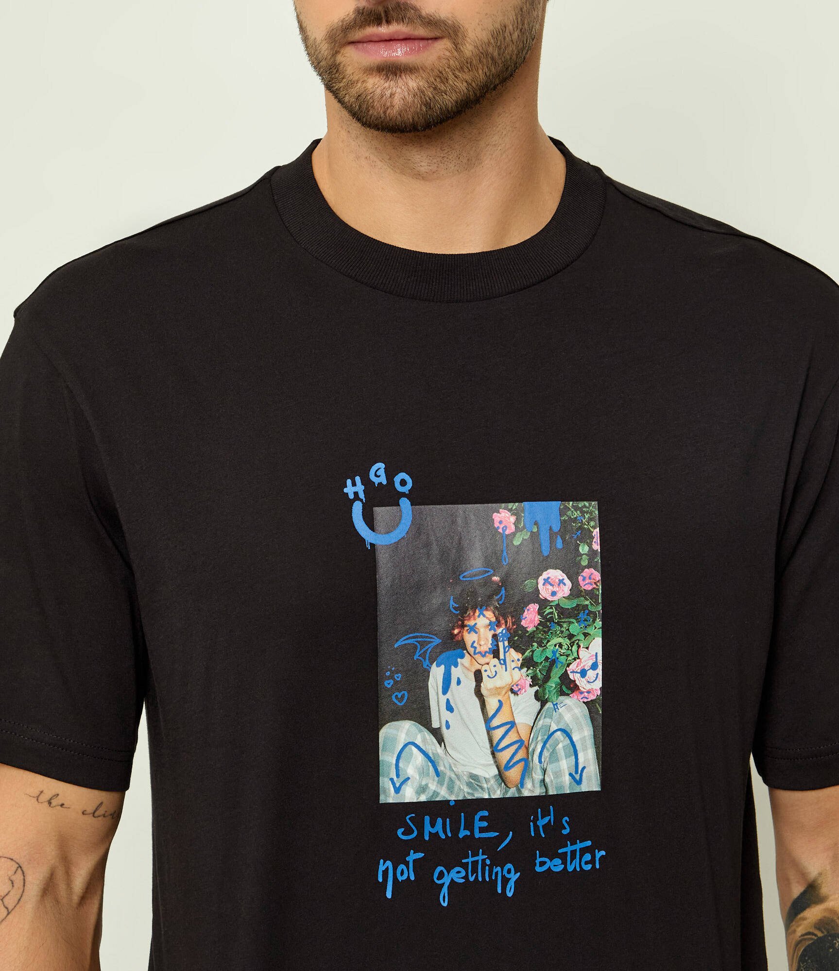 HUGO Blue Tricou Nugobeam | regular fit