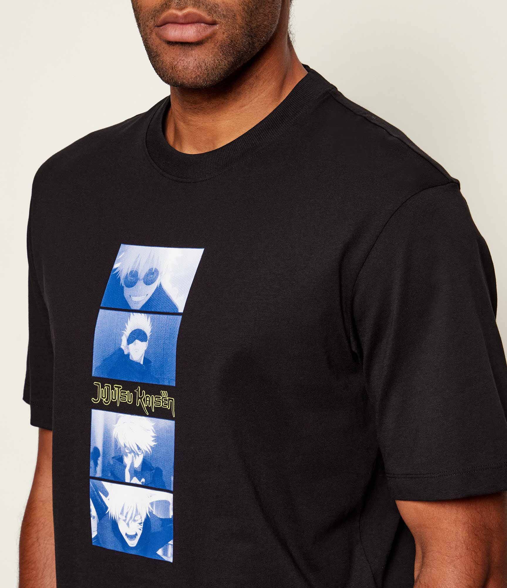 HUGO Blue Tricou Nuley_JJK Hugo x Jujutsu Kaisen | regular fit