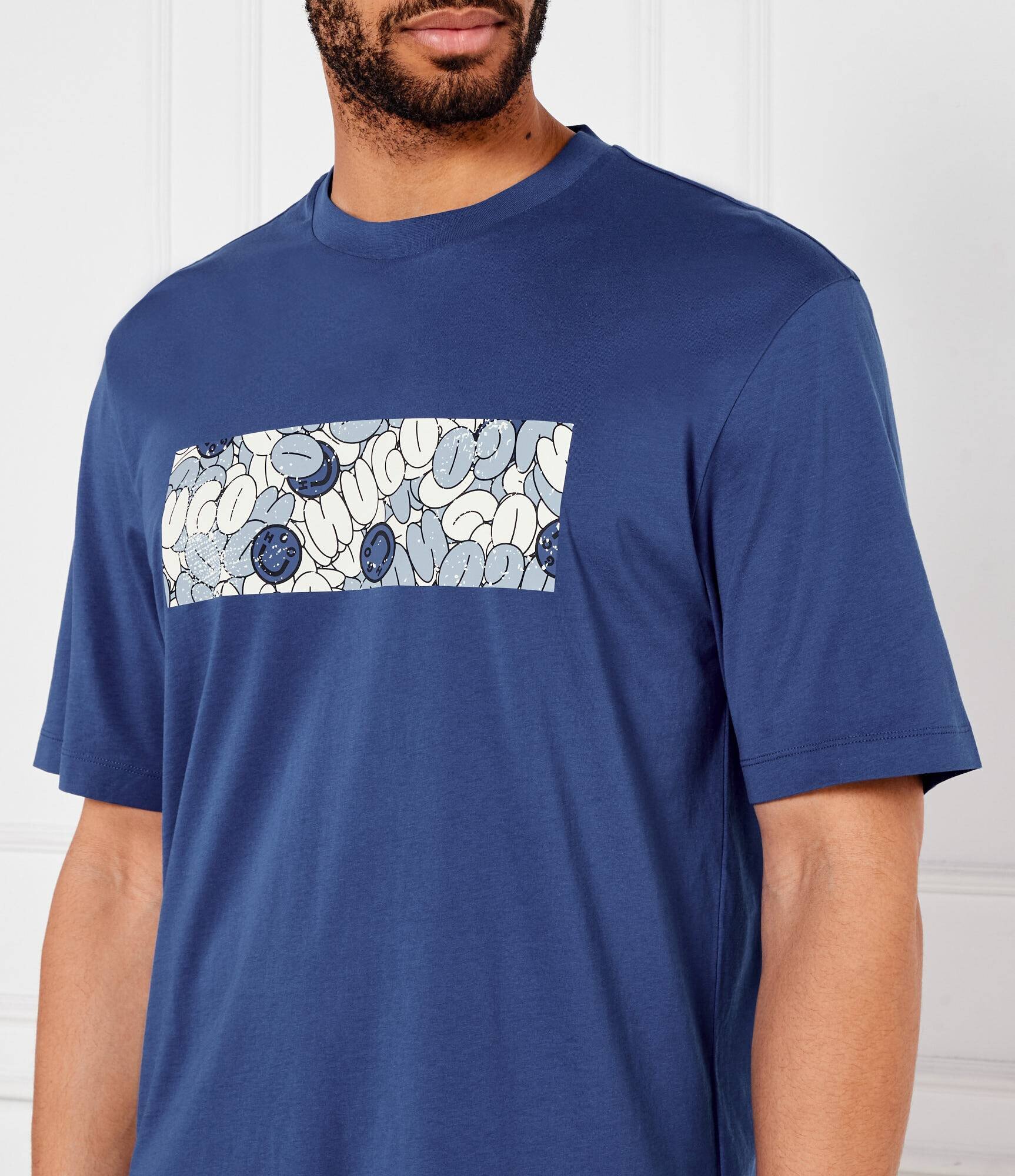 HUGO Blue Tricou Nurix | Regular Fit