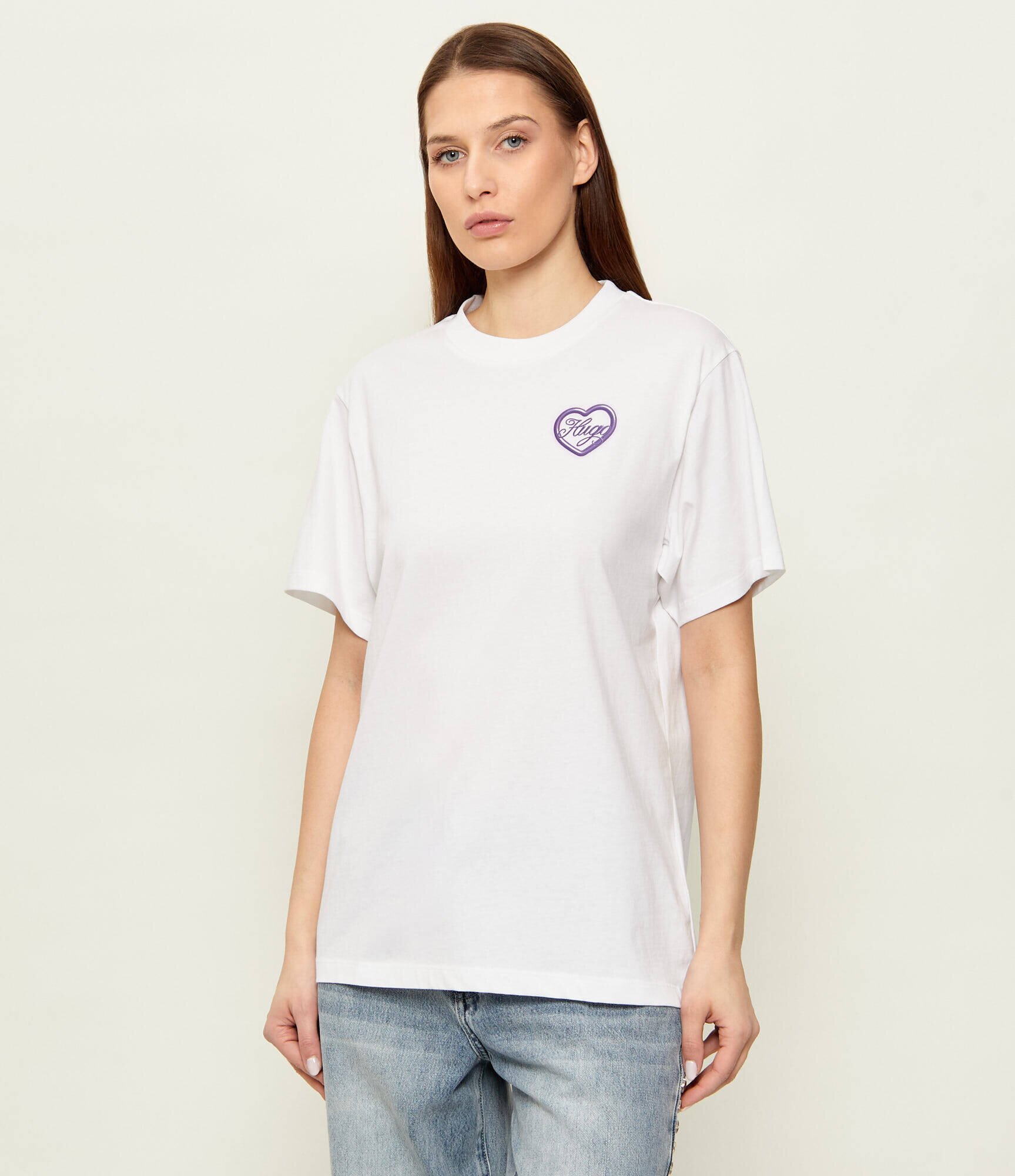 HUGO Blue Tricou Vintage | Relaxed fit