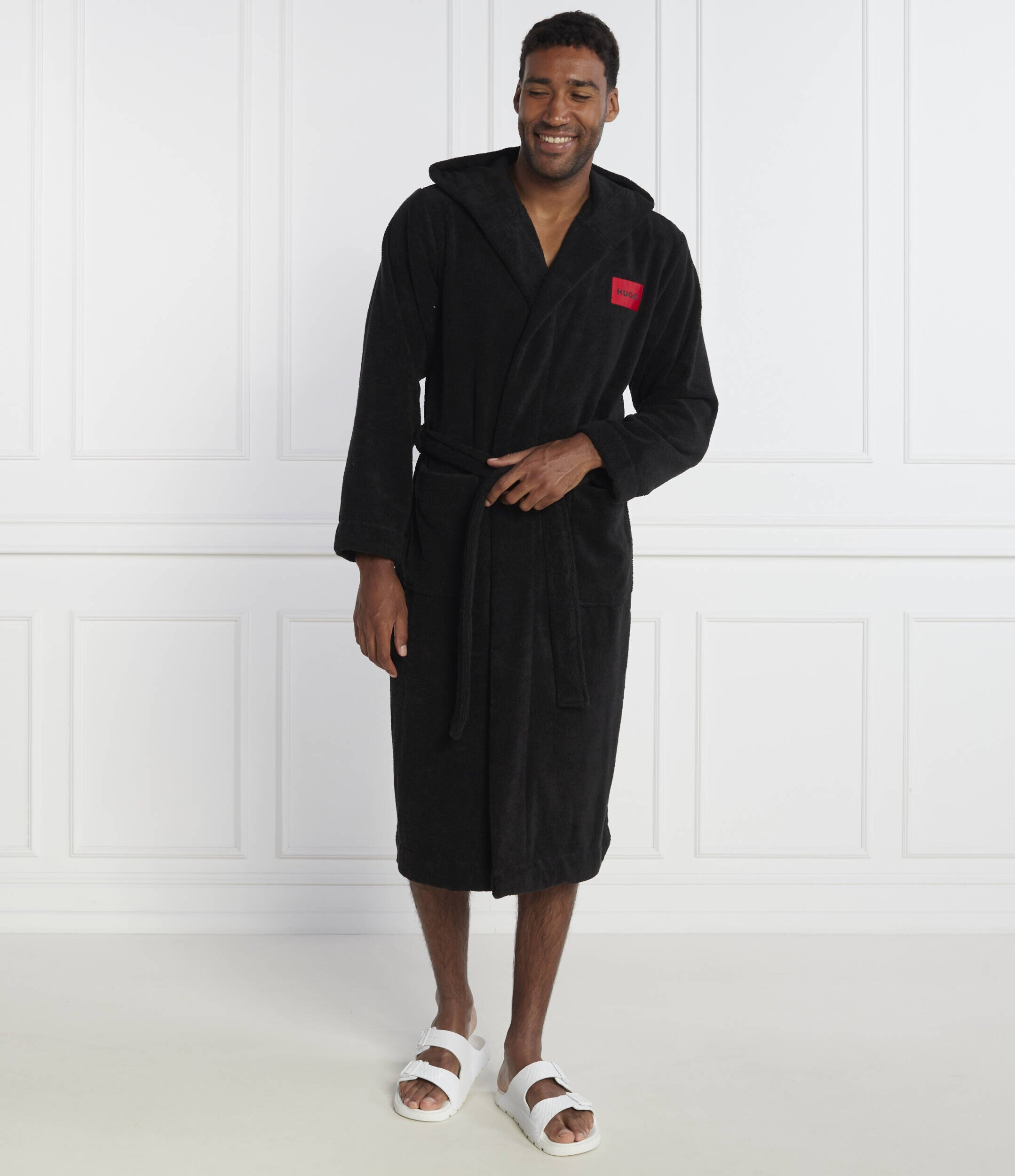 Hugo Bodywear Halat Terry Gown Hooded | Regular Fit