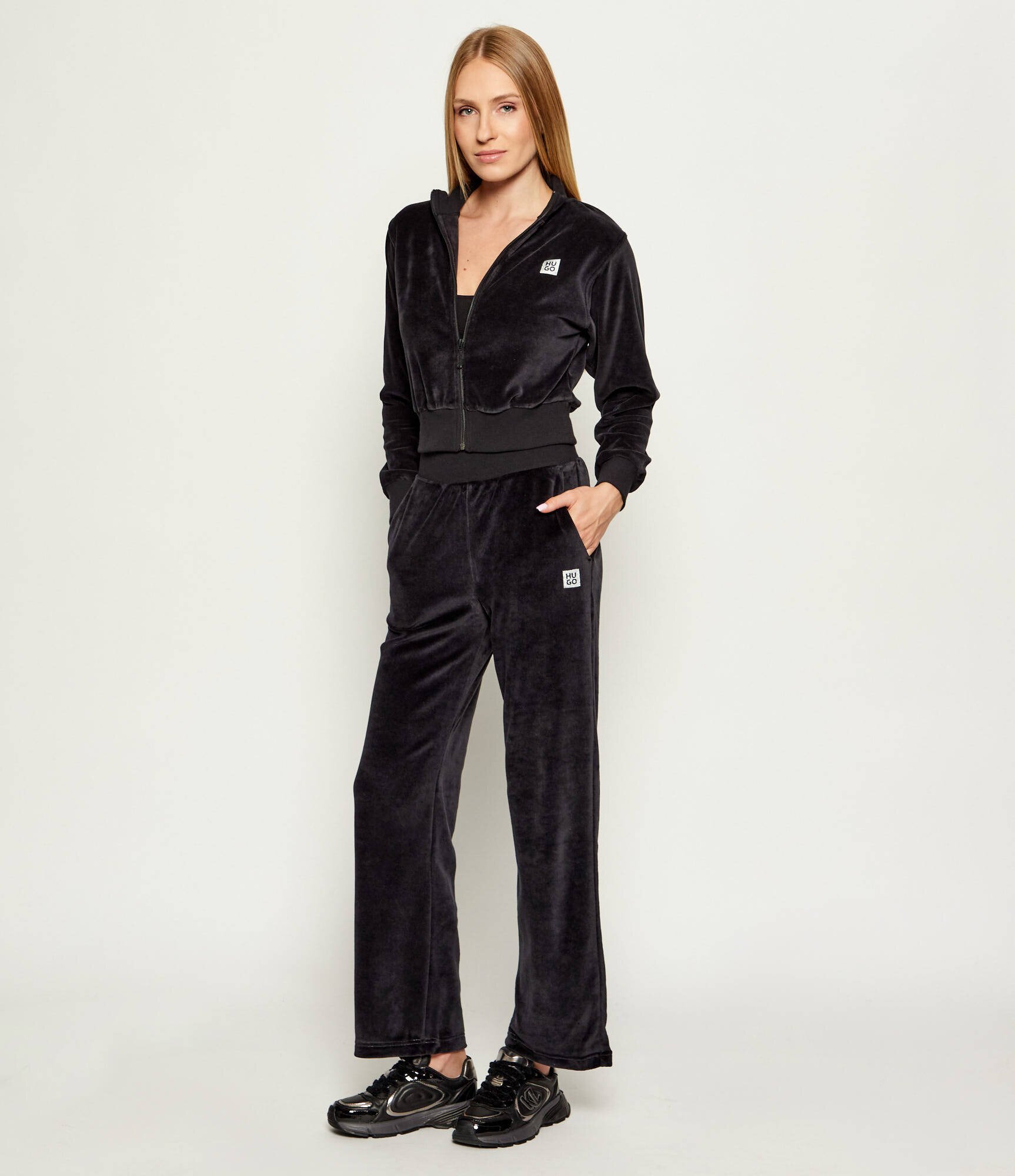 Hugo Bodywear Hanorac VELVET | Cropped Fit