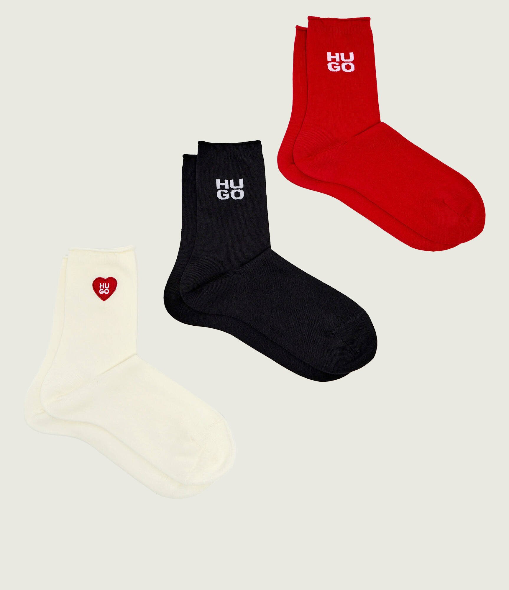 Hugo Bodywear Șosete 3-pack 3P QS HEART CC