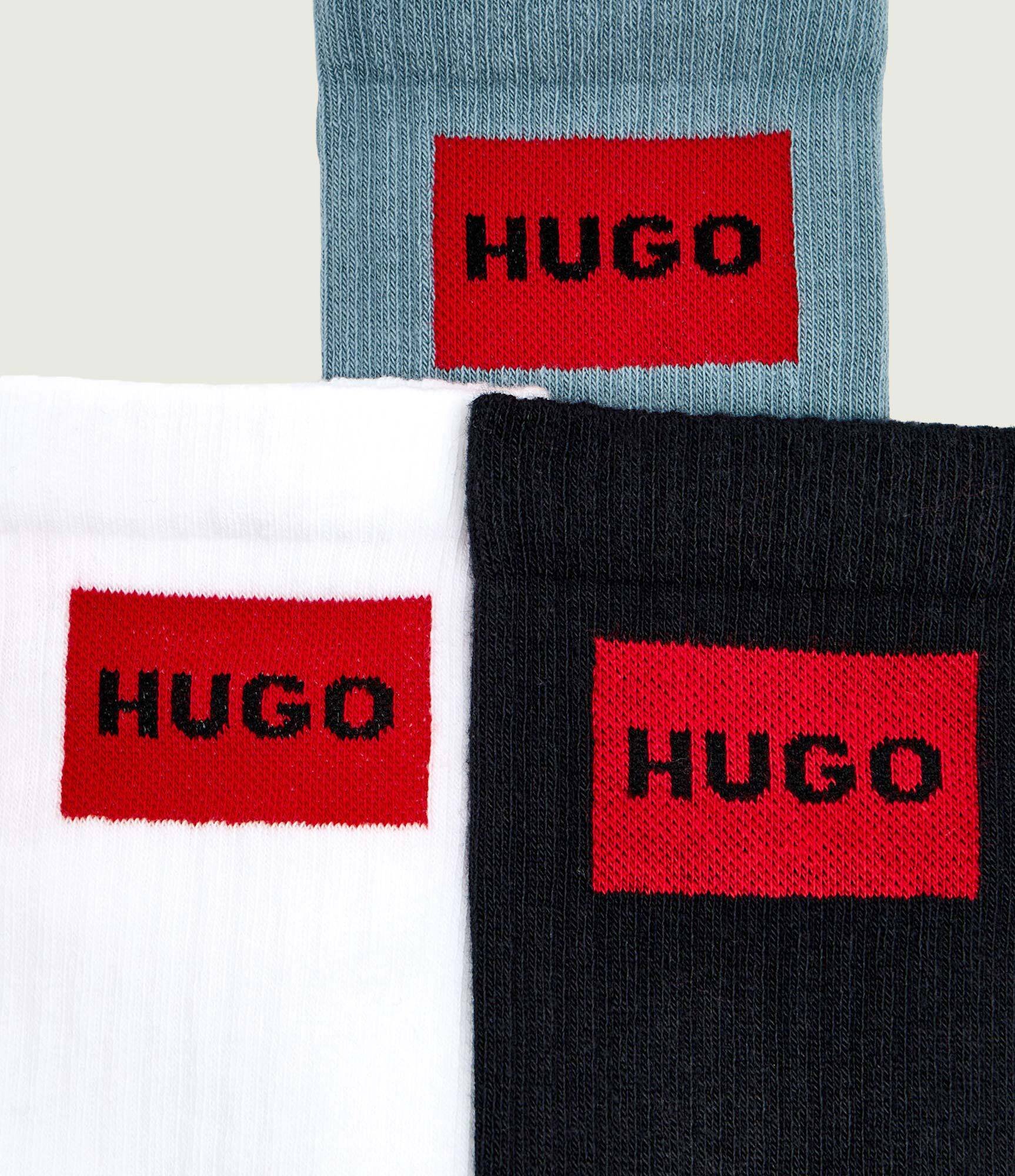 Hugo Bodywear Șosete 3-pack 3P QS RIB LABEL CC