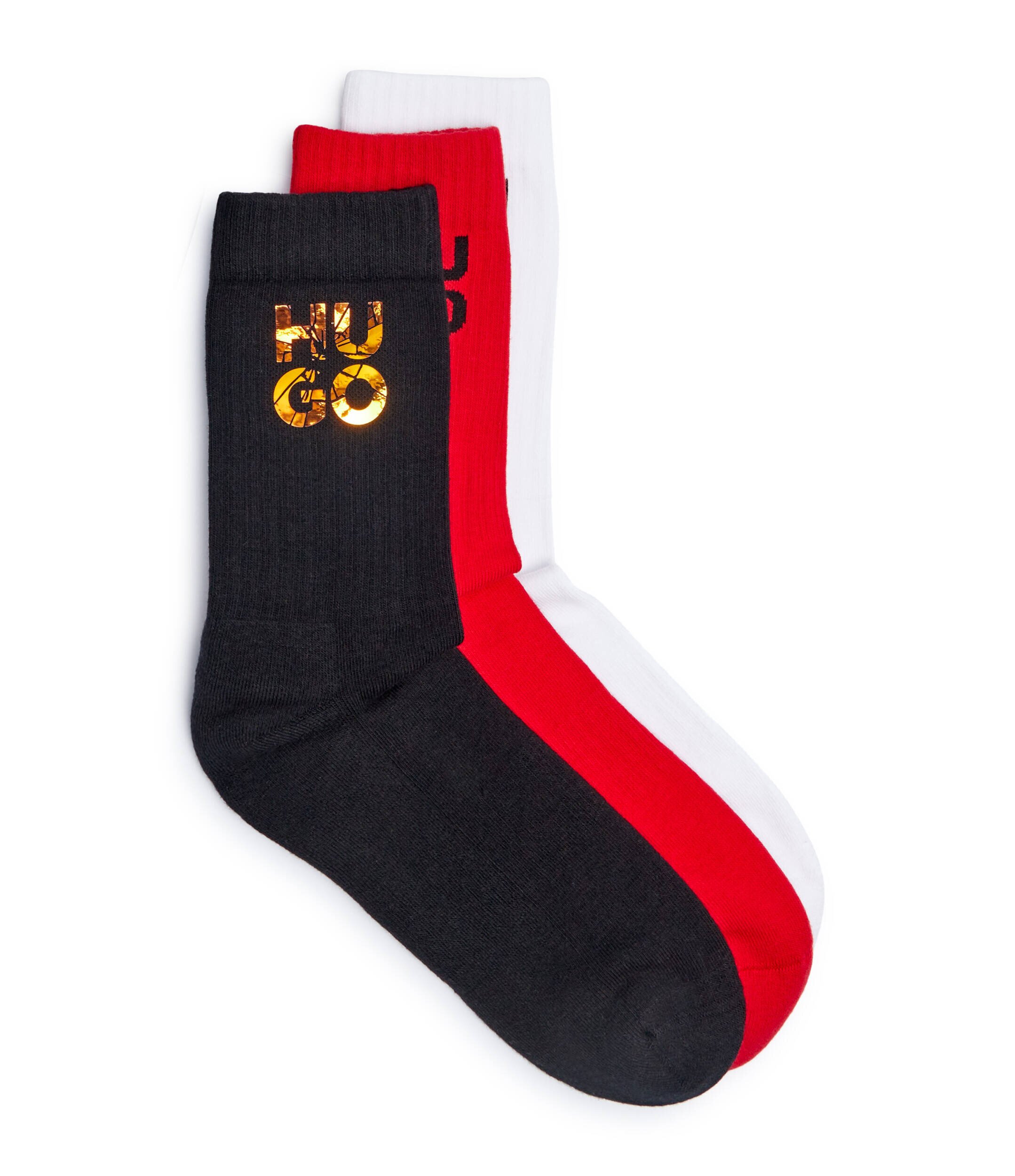 Hugo Bodywear Șosete 3-pack QS RIB HOLO CC