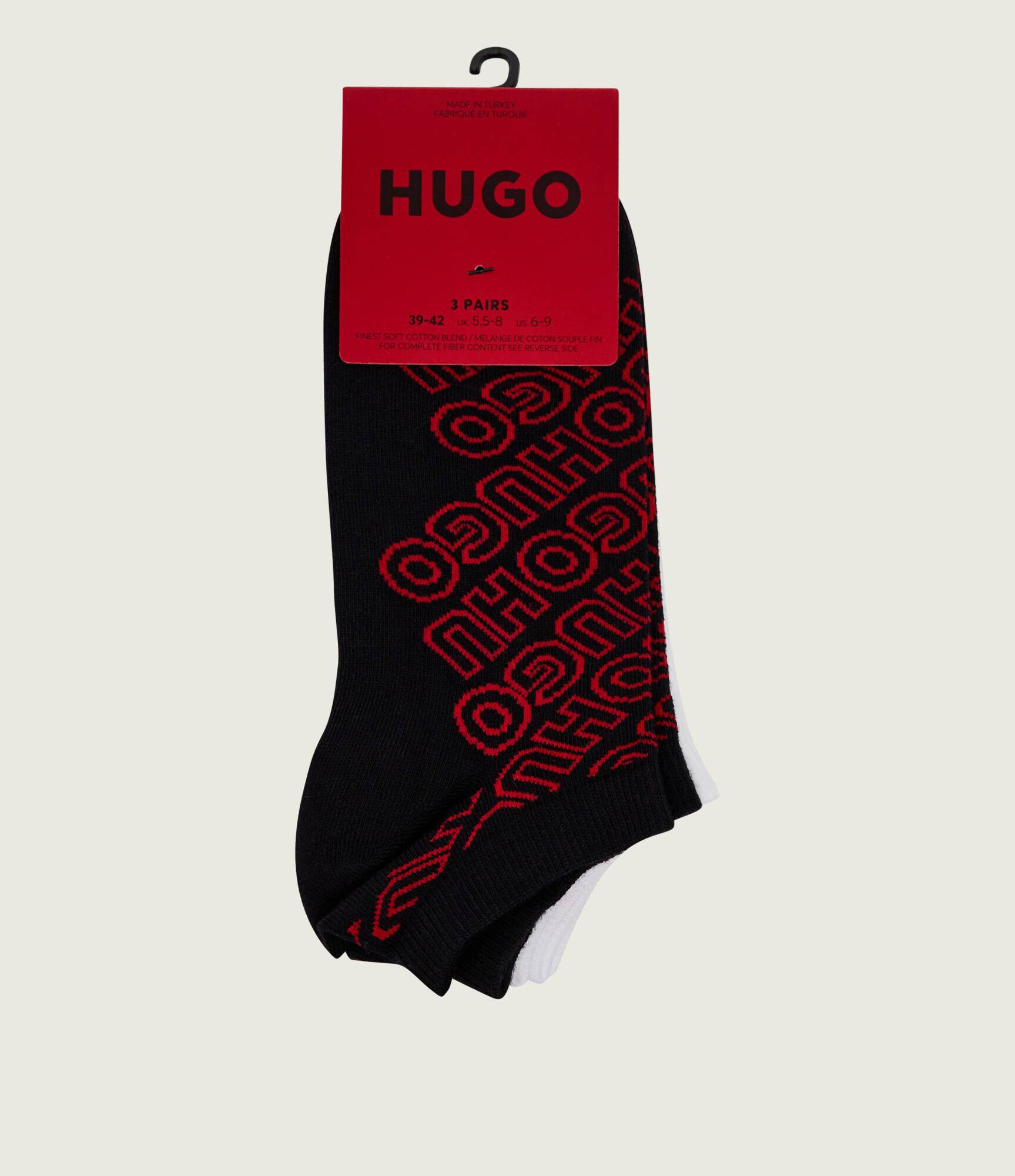 Hugo Bodywear Șosete/tălpici 3 pack 3P AS LOGO AOP CC