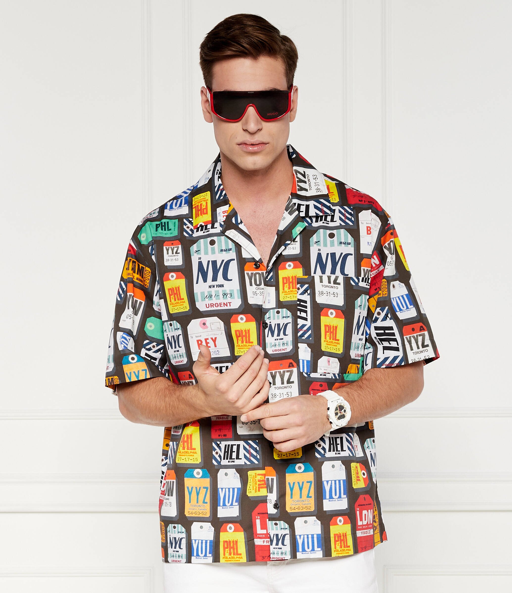 HUGO Cămașă Egeeno | Oversize fit
