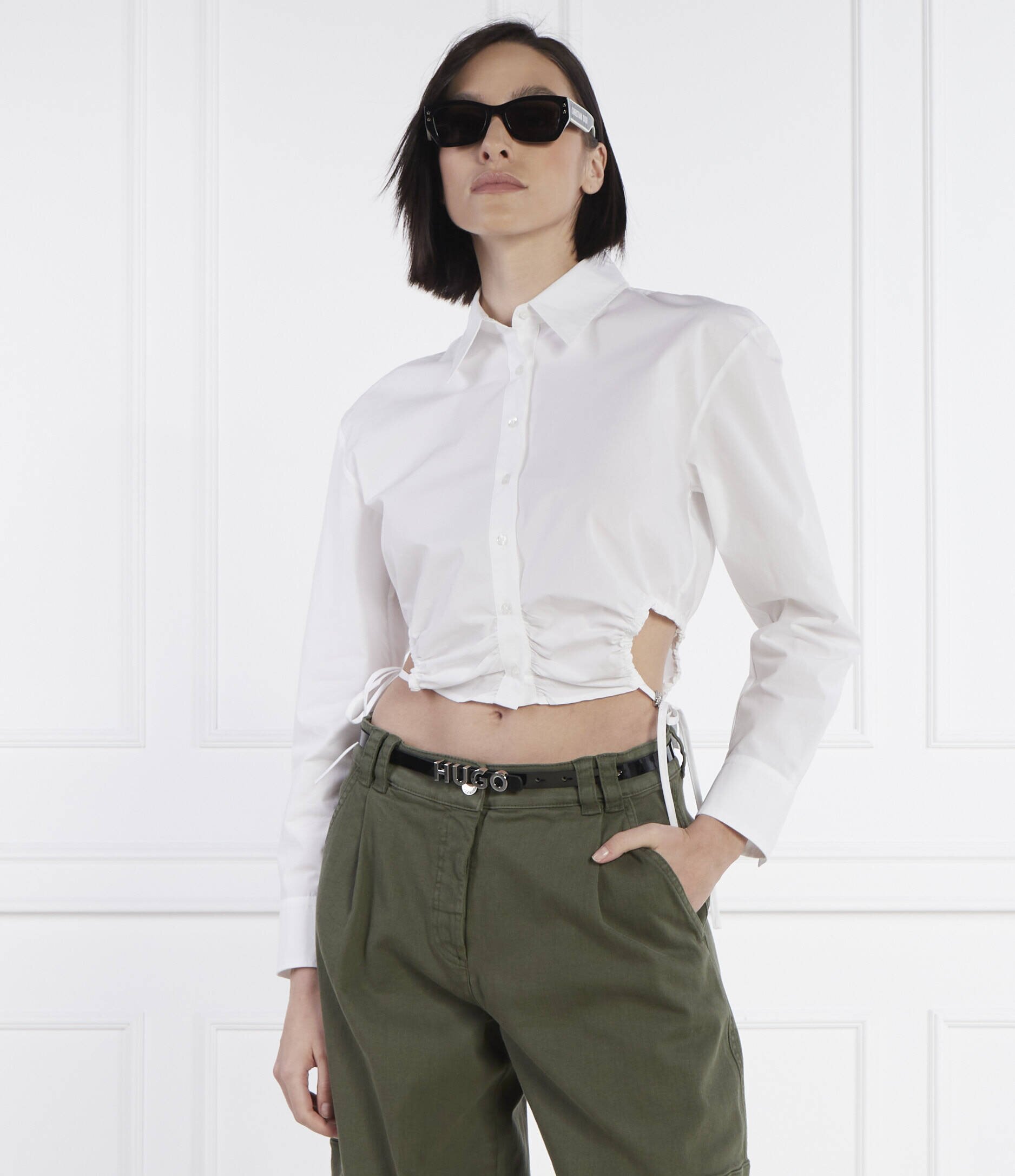 HUGO Cămașă Eliesa | Cropped Fit