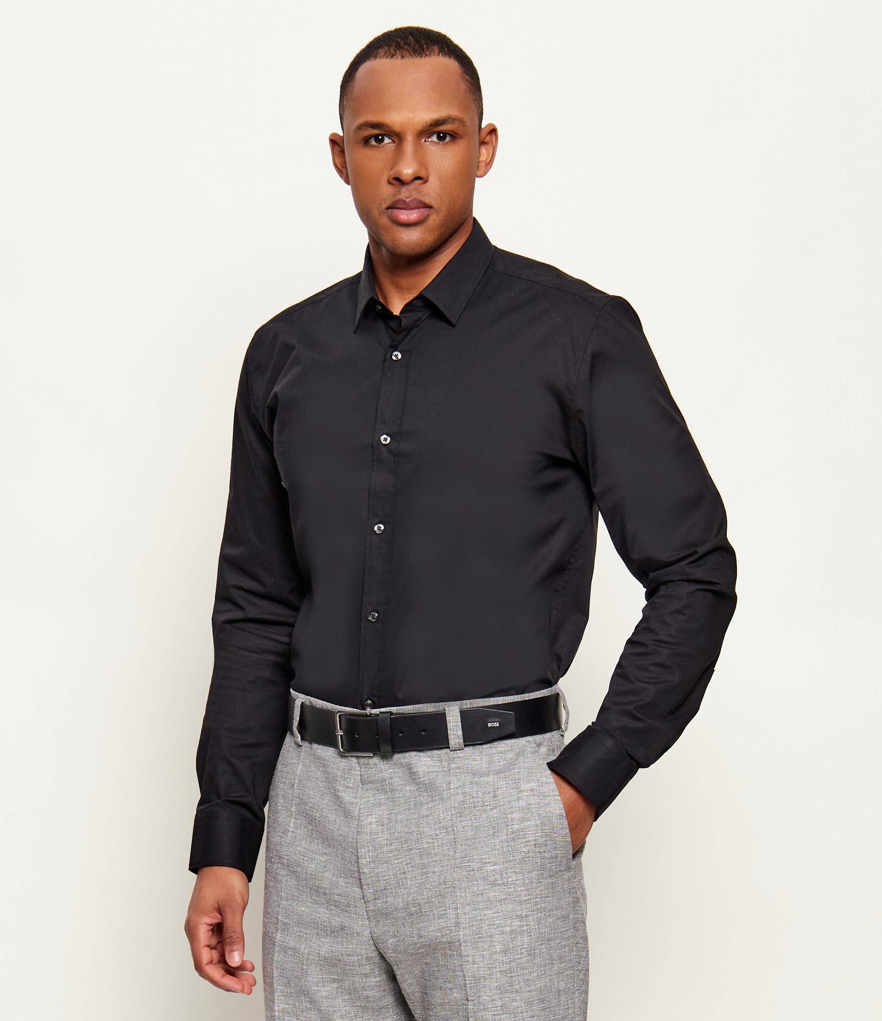 HUGO Cămașă Elisha02 102 | Extra slim fit | stretch