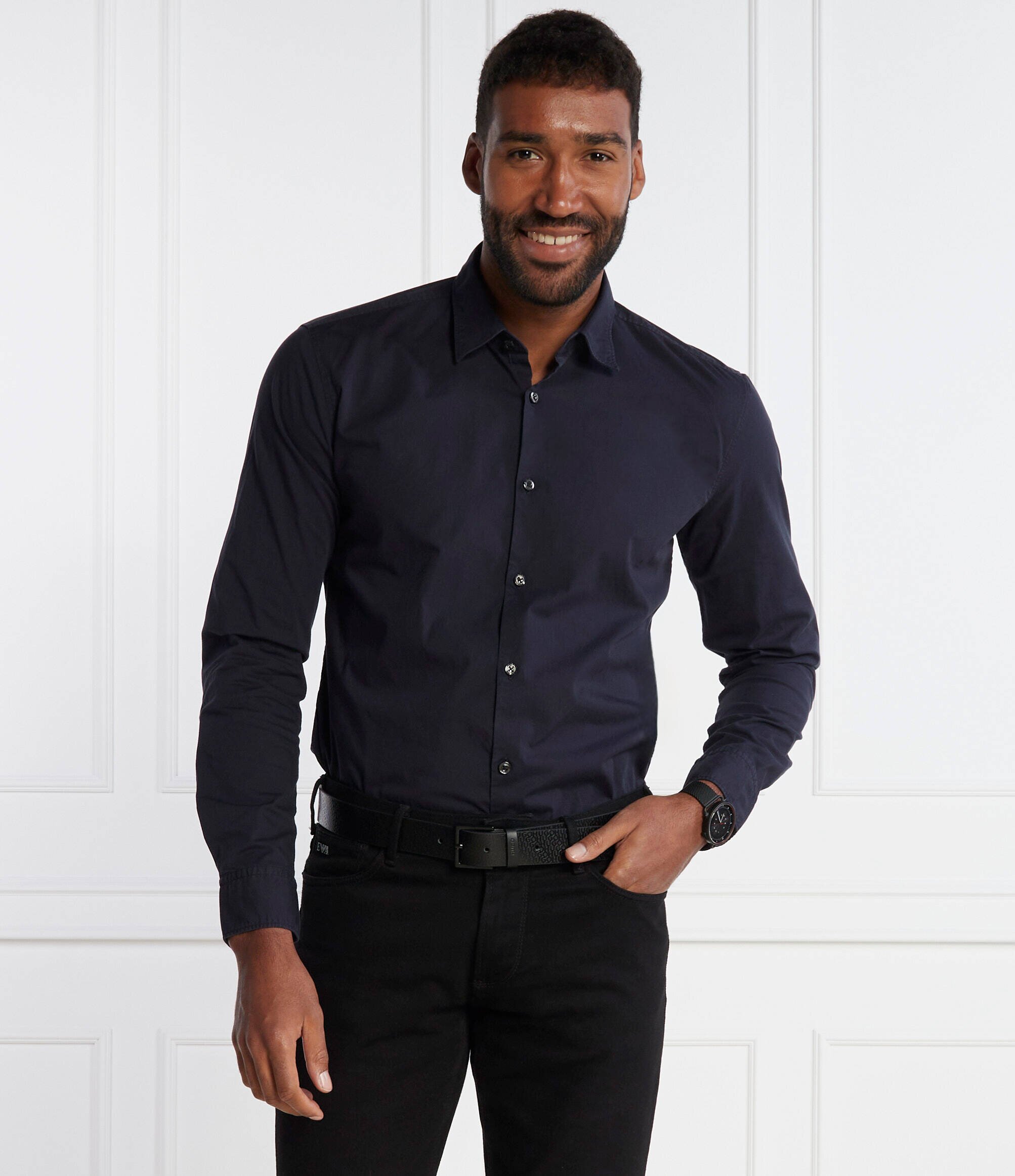 HUGO Cămașă Ermo | Slim Fit | stretch