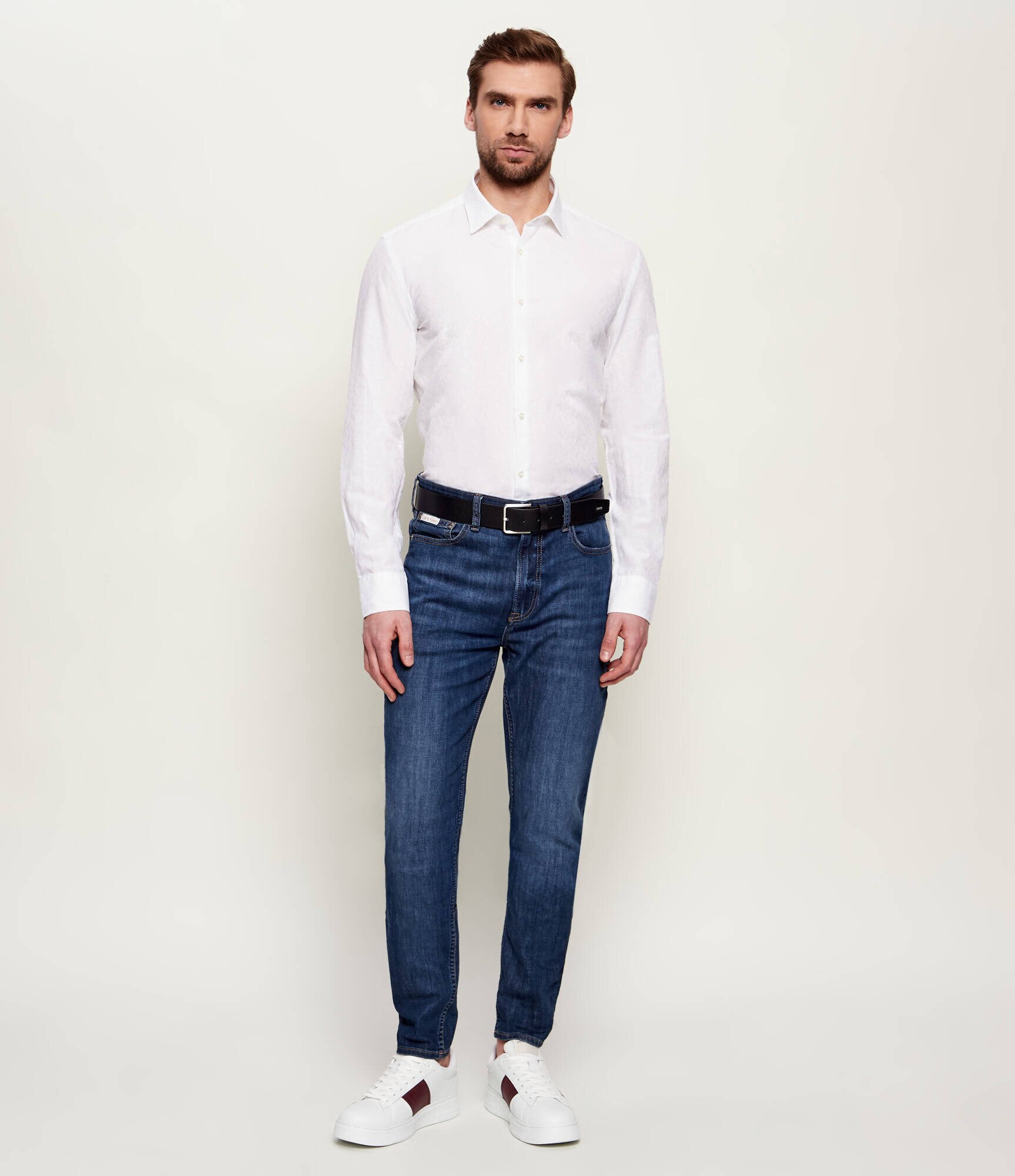 HUGO Cămașă Kenno | Slim Fit | cu adaos de in