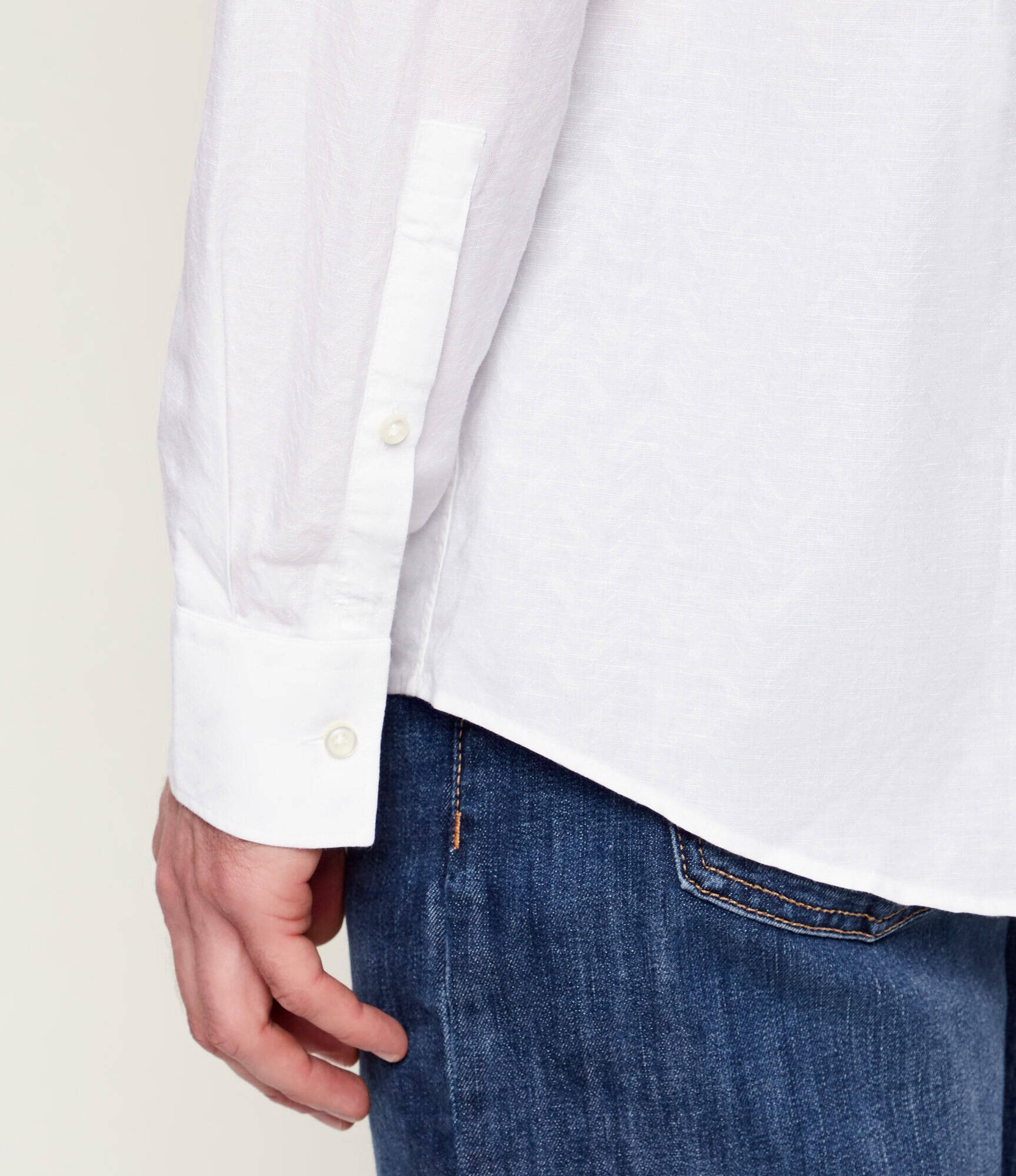 HUGO Cămașă Kenno | Slim Fit | cu adaos de in